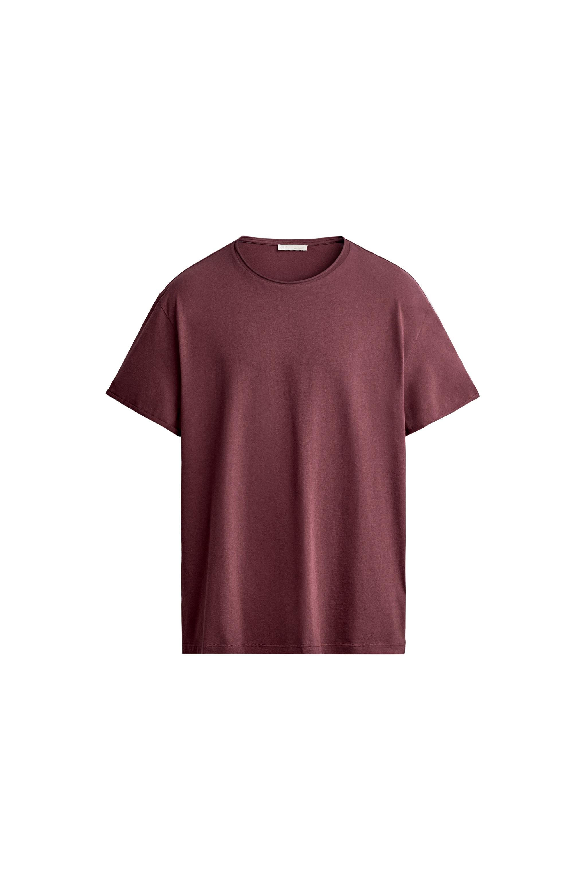 BASIC IRREGULAR FINISH T-SHIRT — ZARA