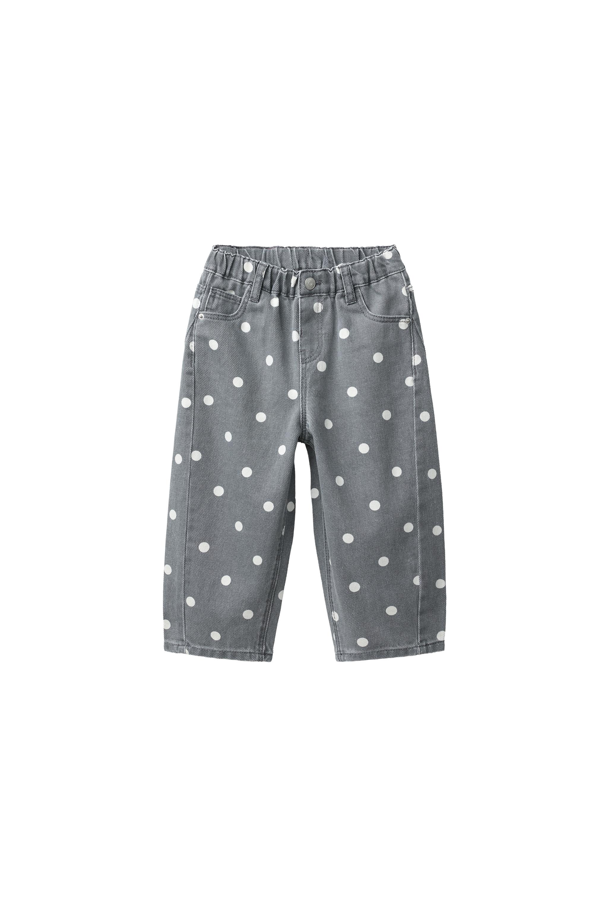 BARREL JEANS WITH POLKA DOTS — ZARA