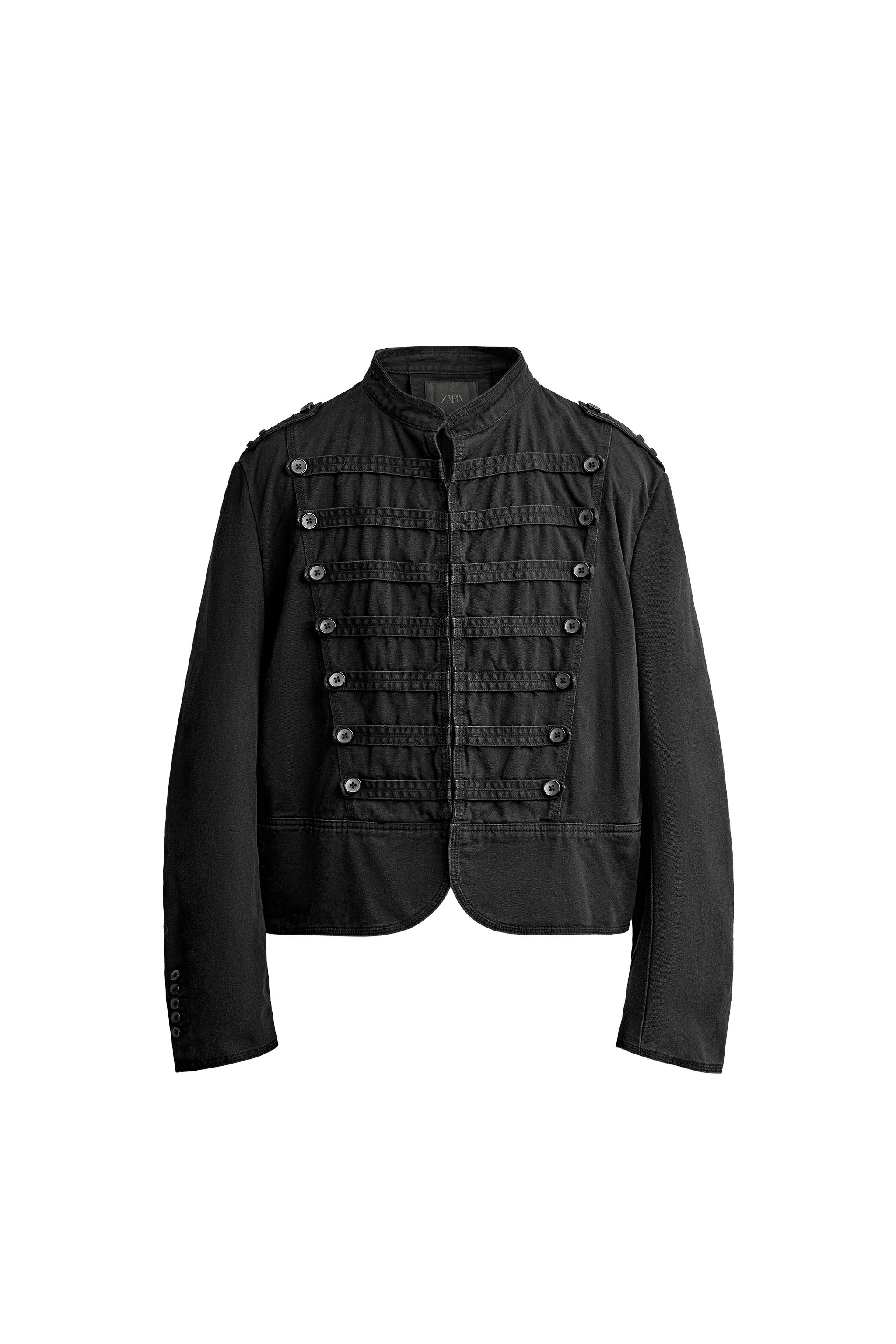 Укороченного кроя куртка с планками — ZARA