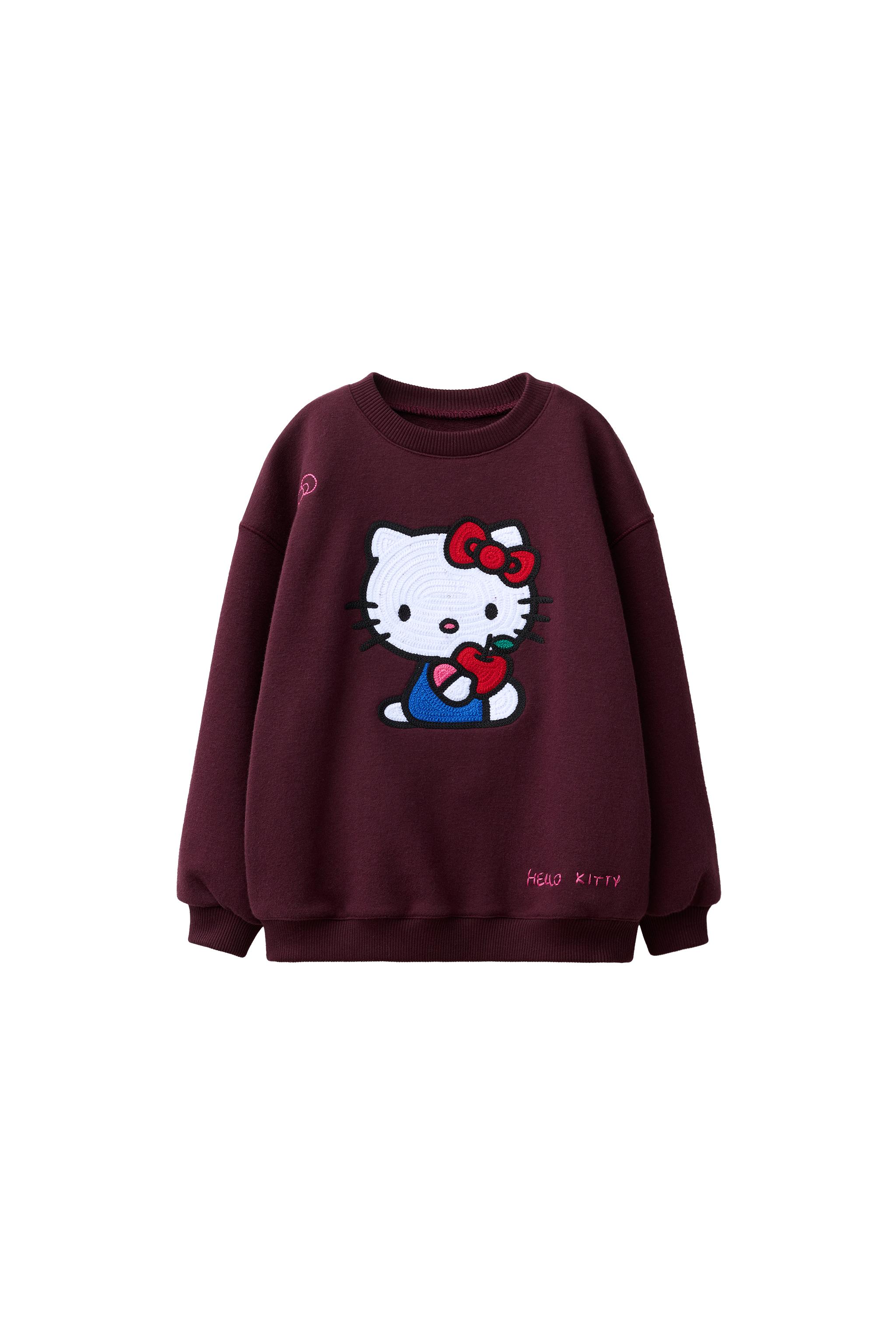 Свитшот с вышивкой HELLO KITTY © SANRIO — ZARA