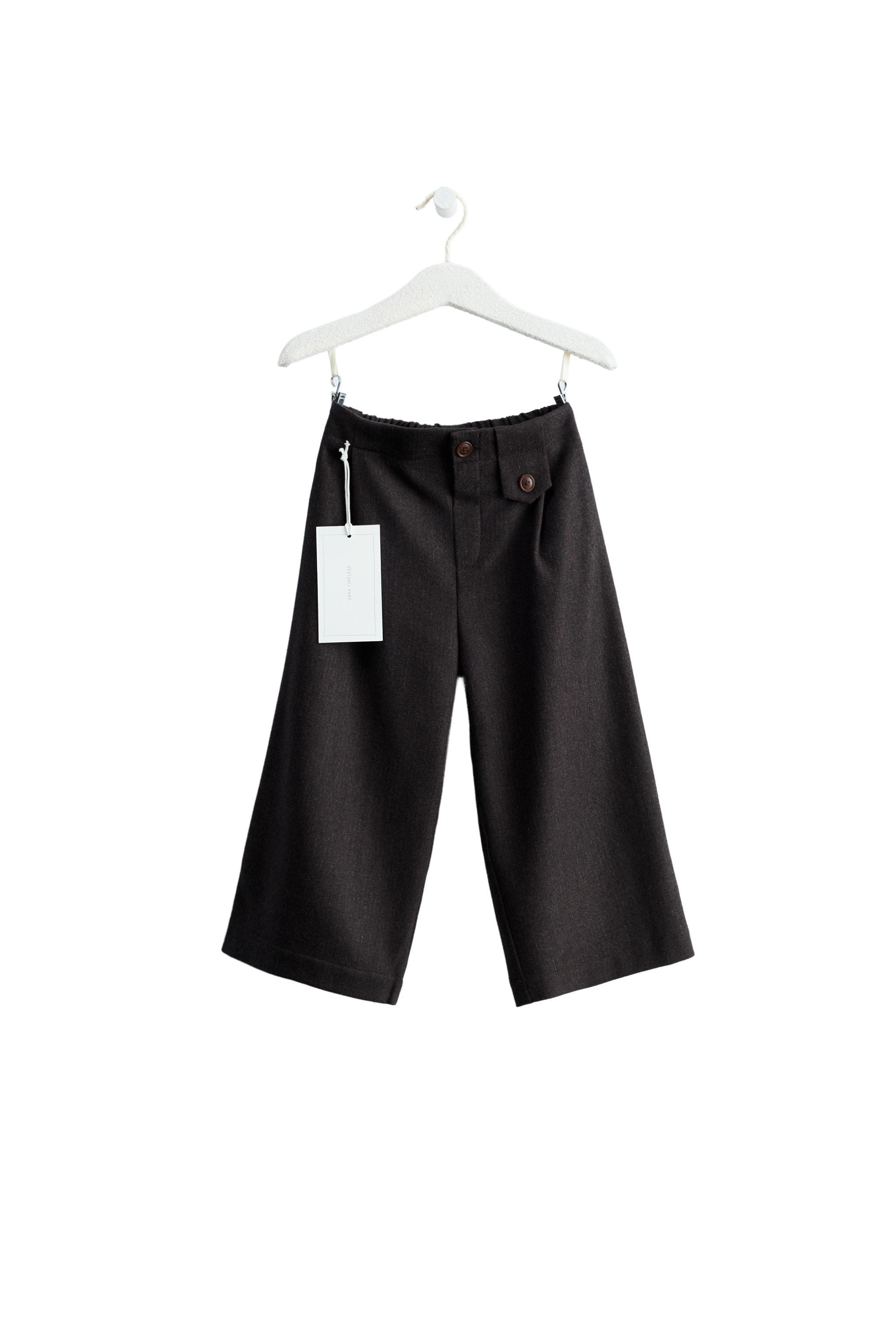 ZARA TIMELESS - брюки с широкими штанинами из шерстяной смеси — ZARA