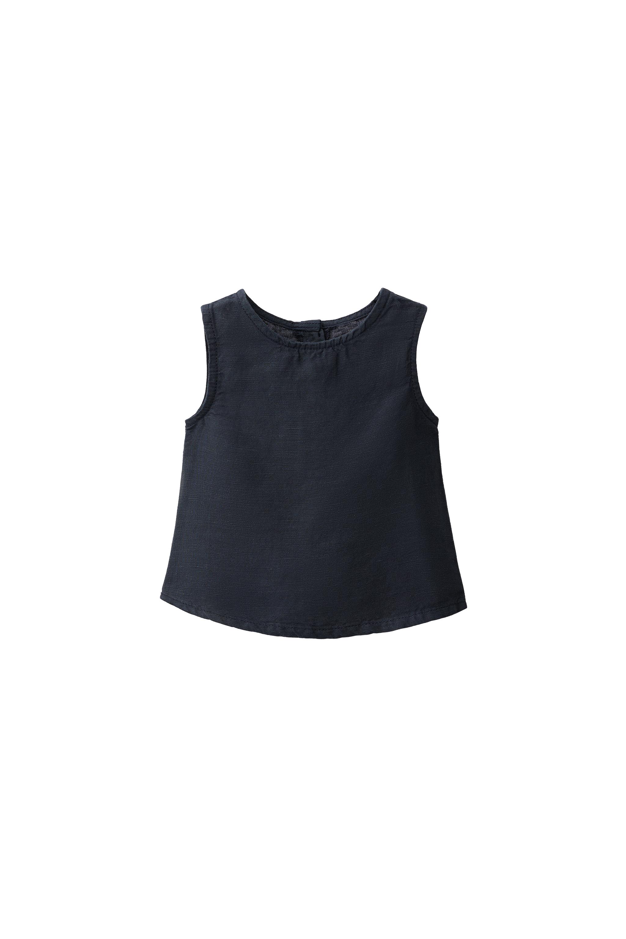 Топ из смесового льна — ZARA