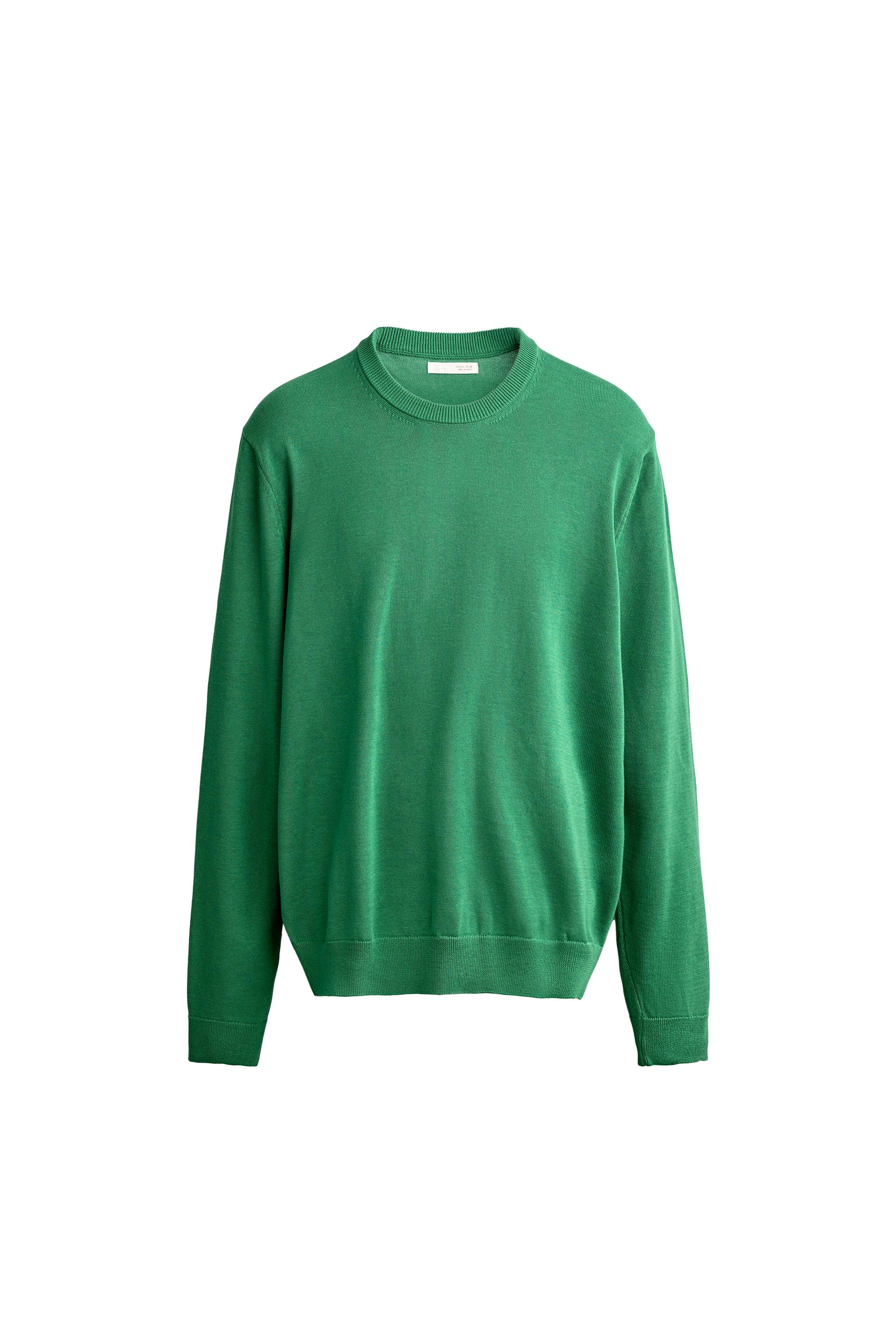 Джемпер классического кроя из хлопка — ZARA