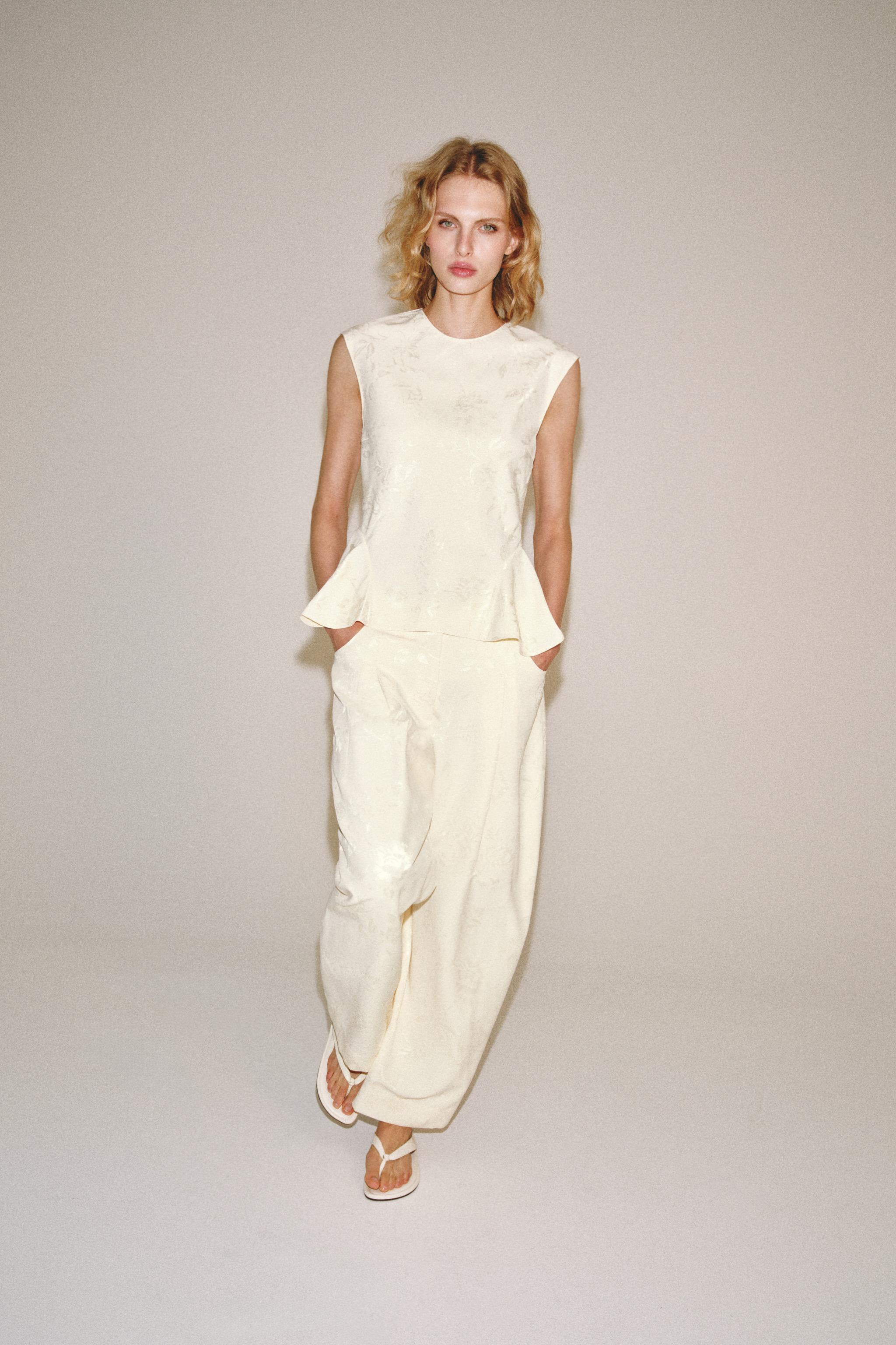 РУБАШКА ЖАККАРД С БАСКОЙ — ZW COLLECTION — ZARA