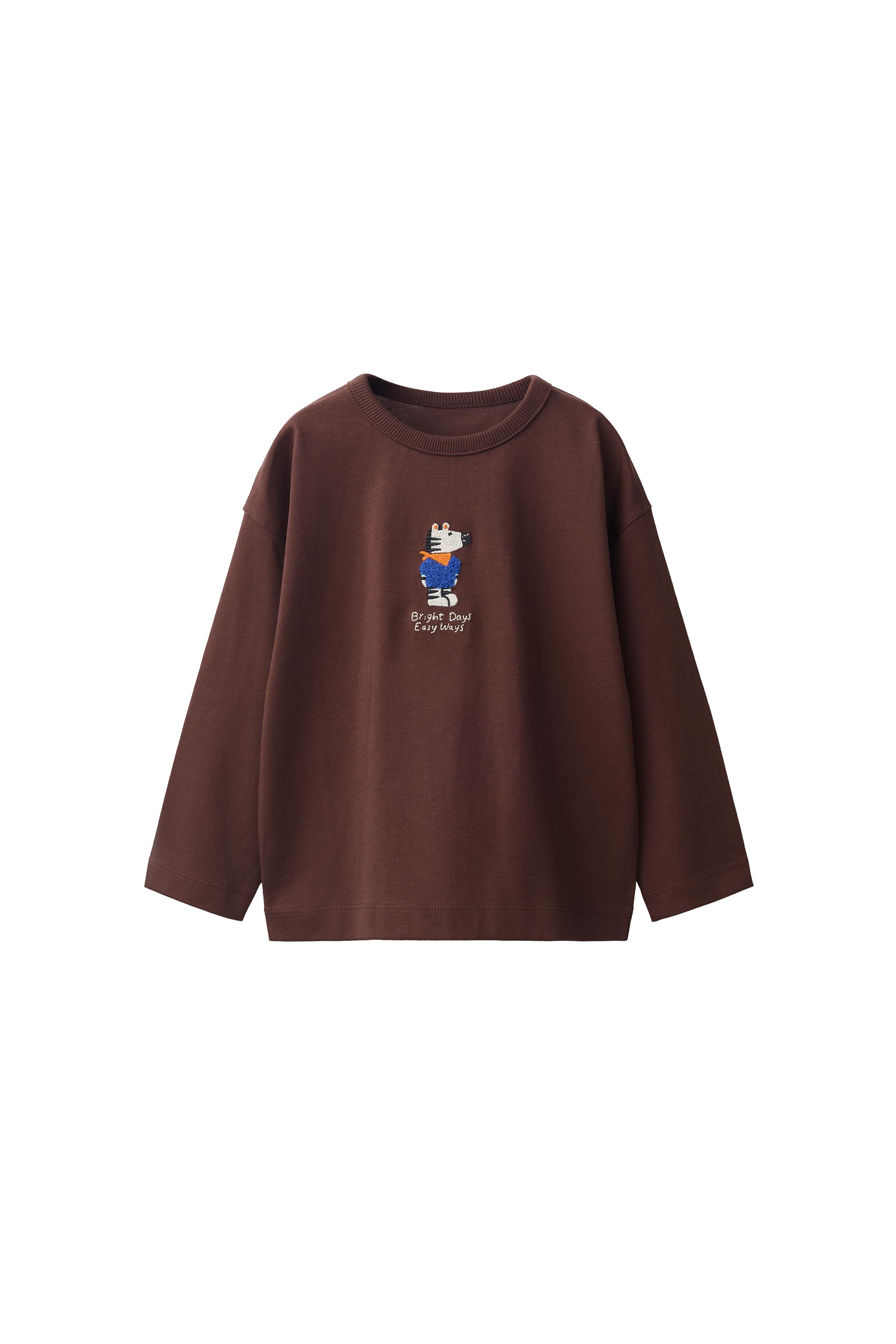 ЛОНГСЛИВ С ВЫШИВКОЙ «ЖИВОТНЫЕ» — ZARA