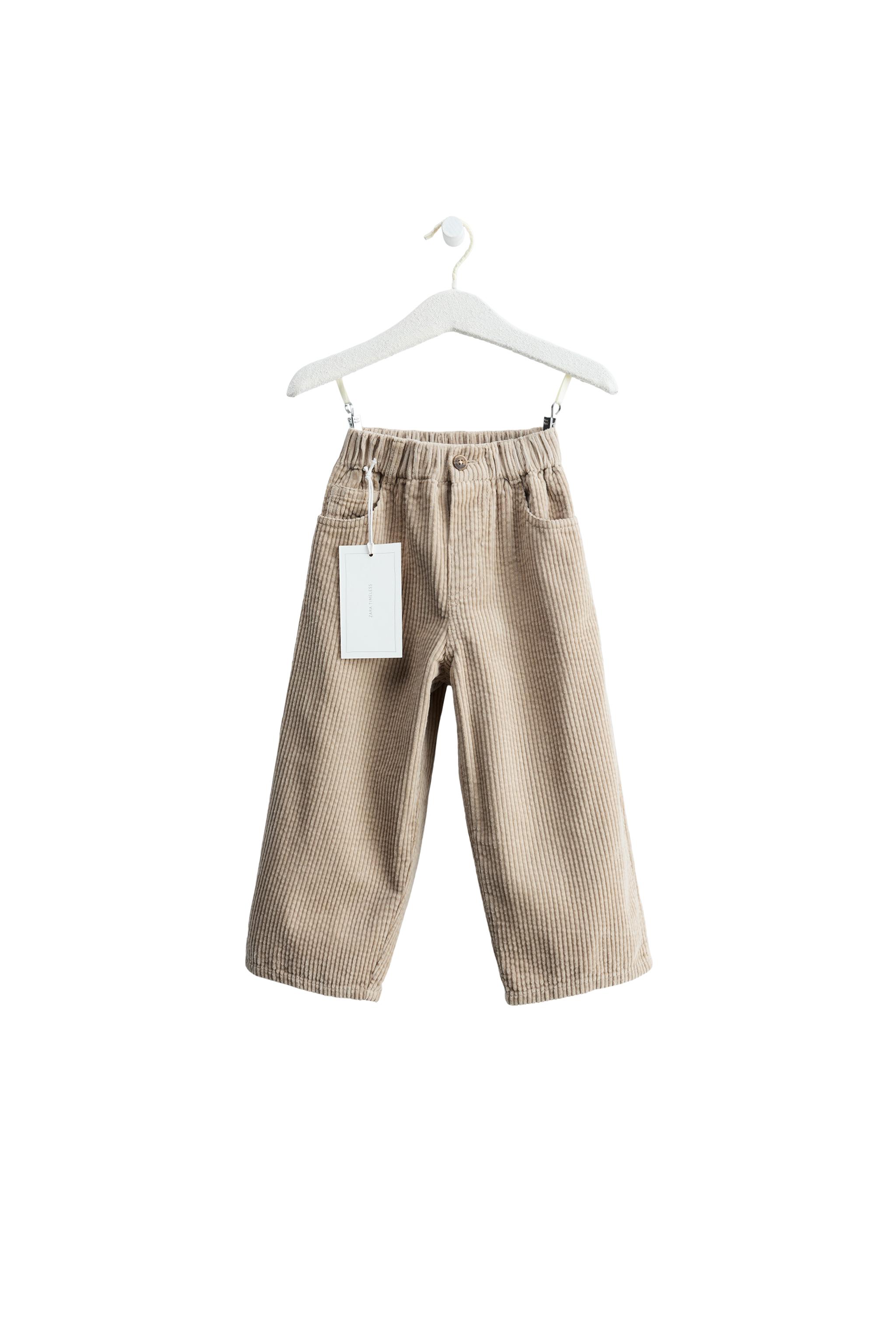 Прямые вельветовые брюки — ZARA