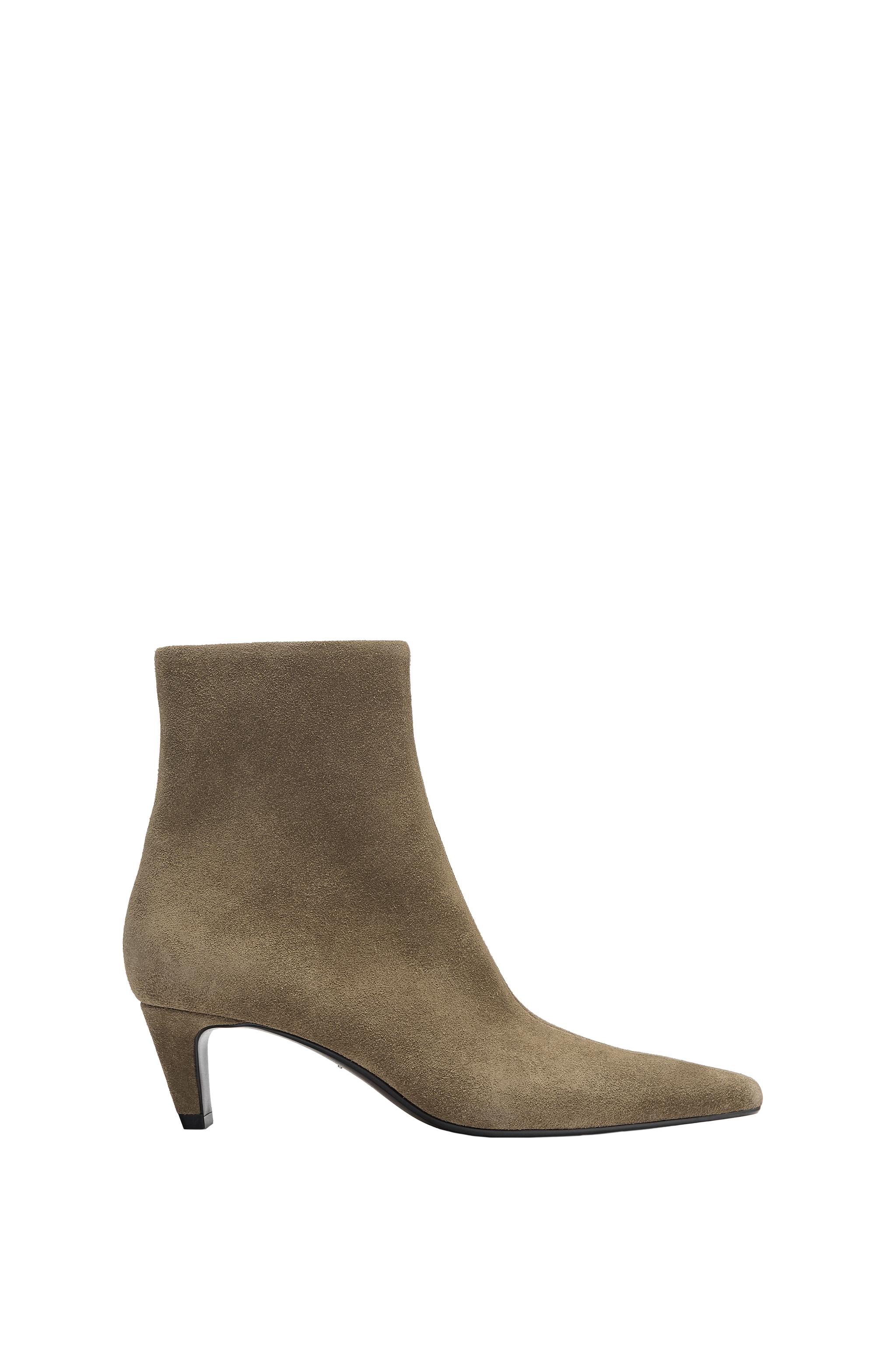 ЗАМШЕВЫЕ БОТИЛЬОНЫ — ZARA