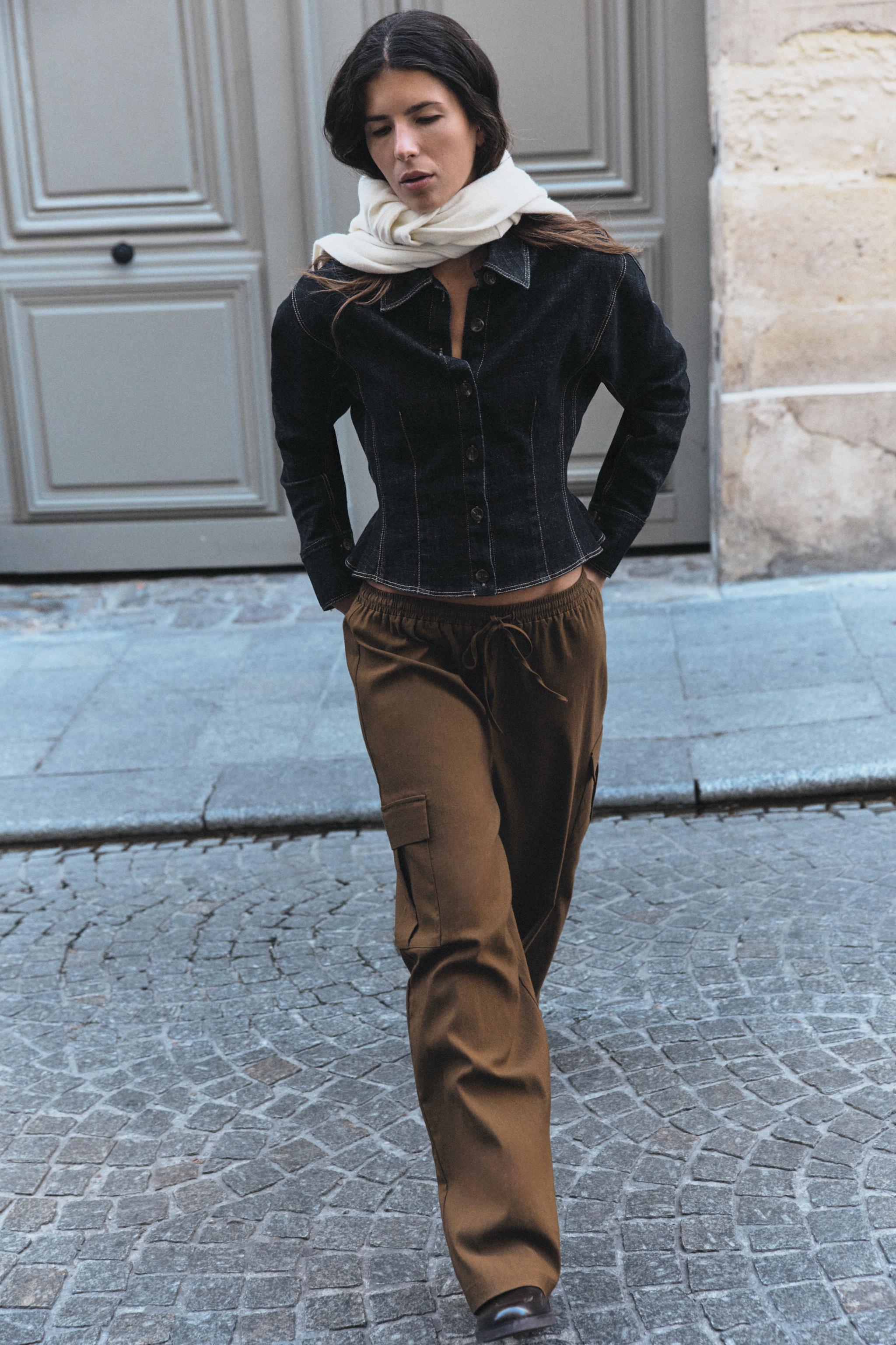 STRAIGHT CARGO TROUSERS — ZARA