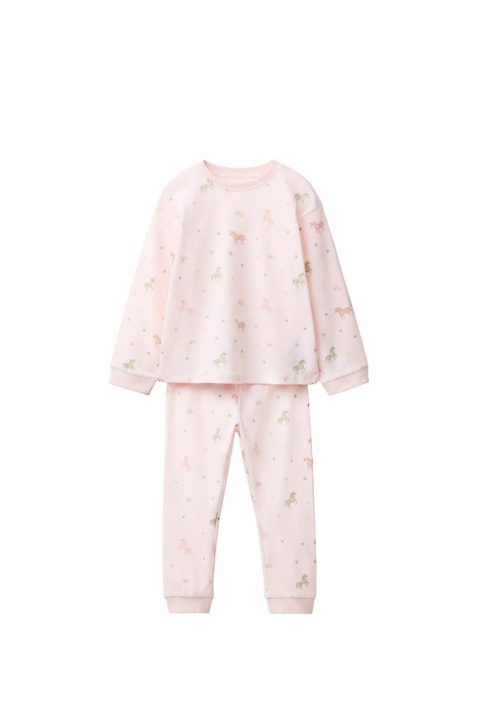 Пижама с принтом единорога для детей 1,5-6 лет — ZARA