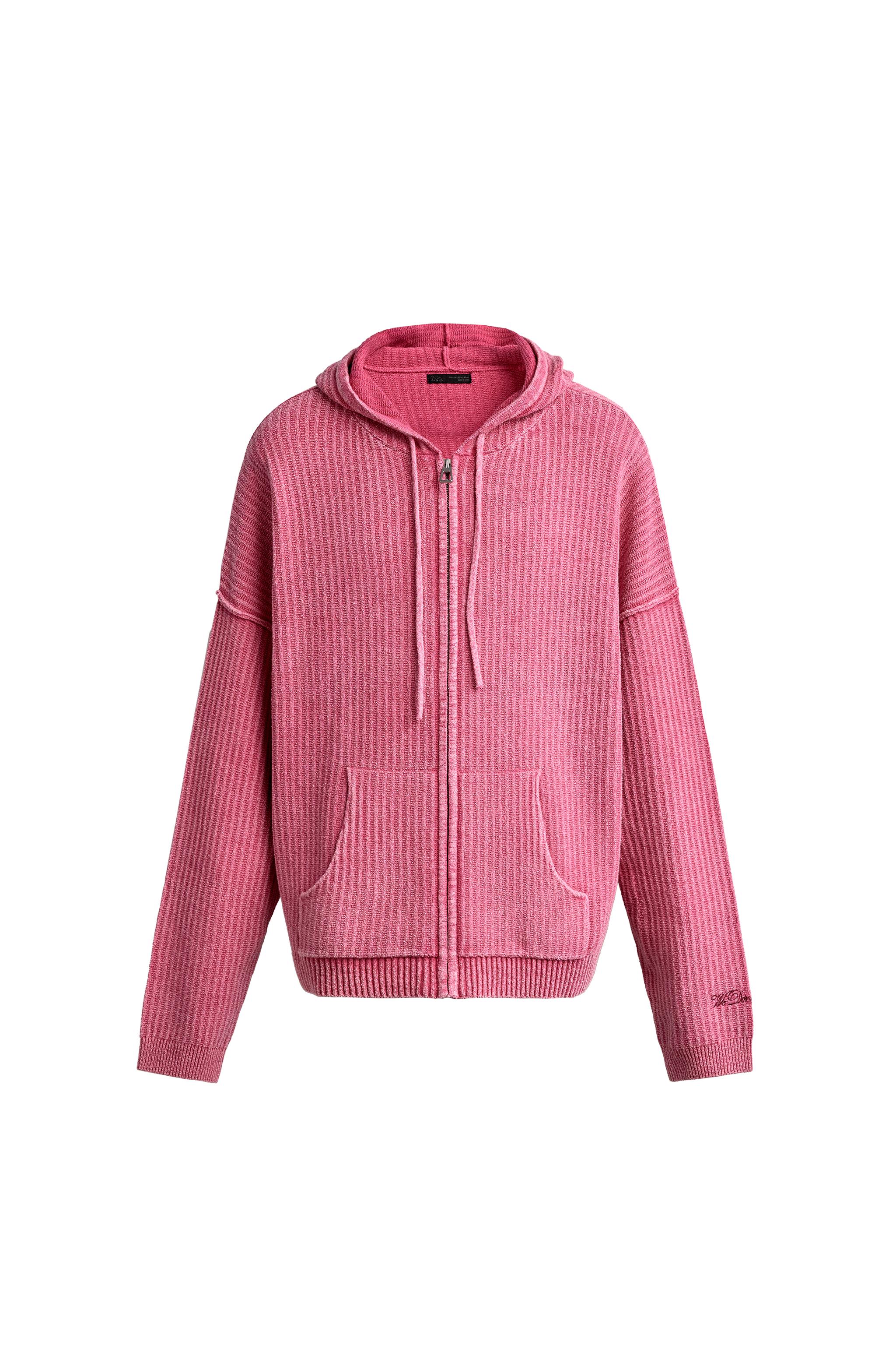 Худи из трикотажа на молнии — ZARA