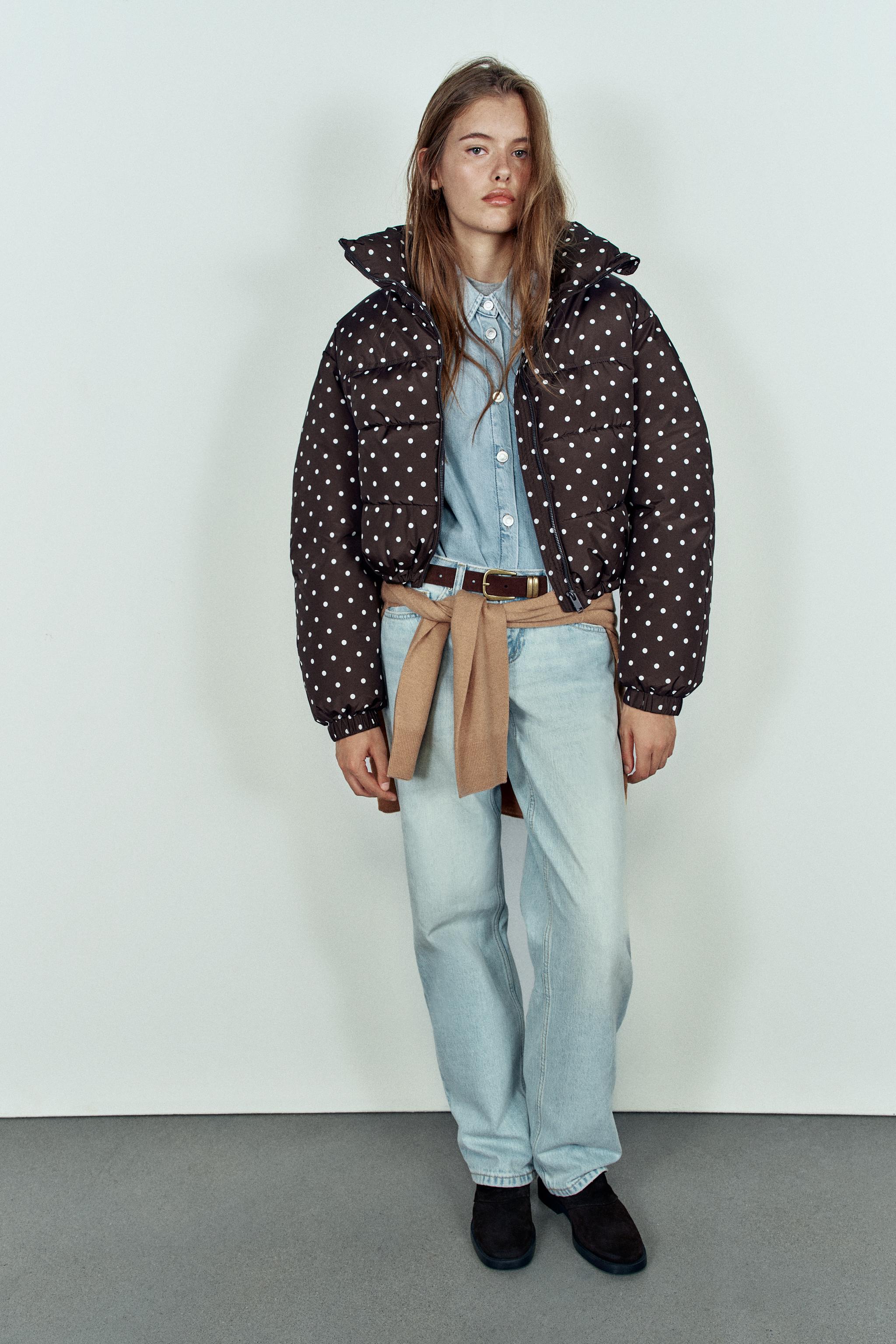 Ветрозащитный водоотталкивающий утеплённый анорак — ZARA