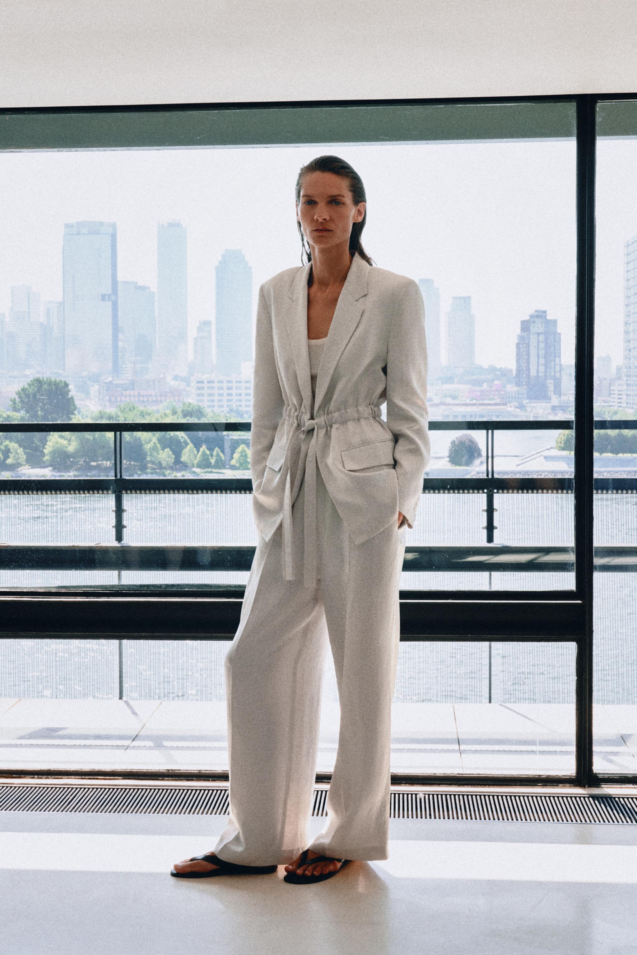 Брюки ZW COLLECTION струящегося кроя — ZARA