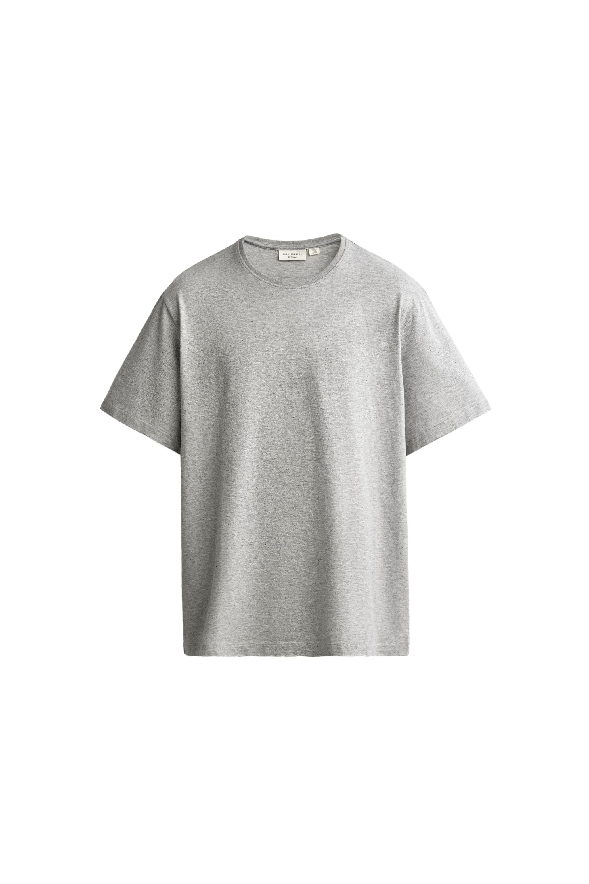 Футболка средней плотности из хлопка Supima® — ZARA