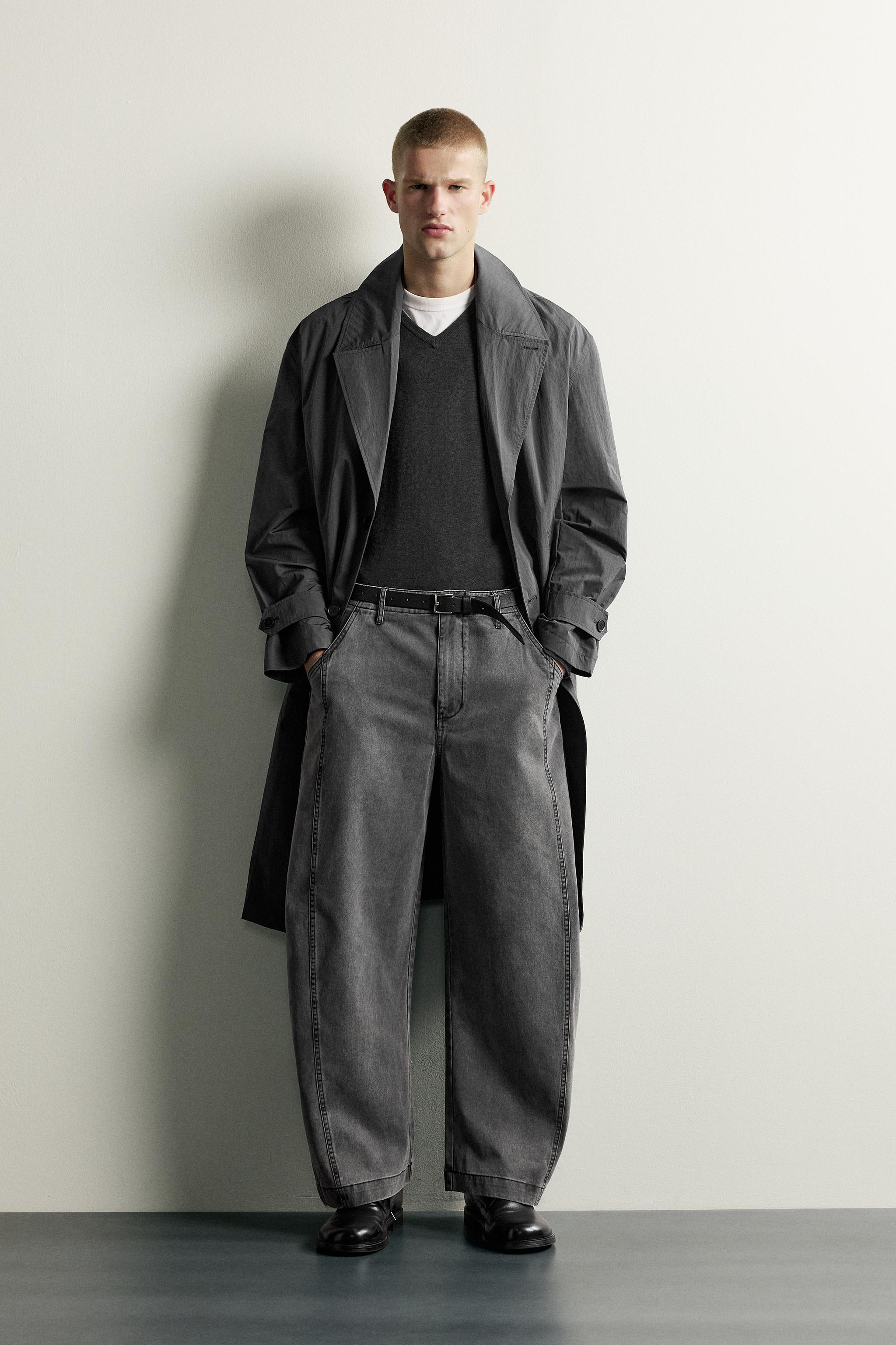 БРЮКИ BALLOON FIT СО ШВАМИ — ZARA