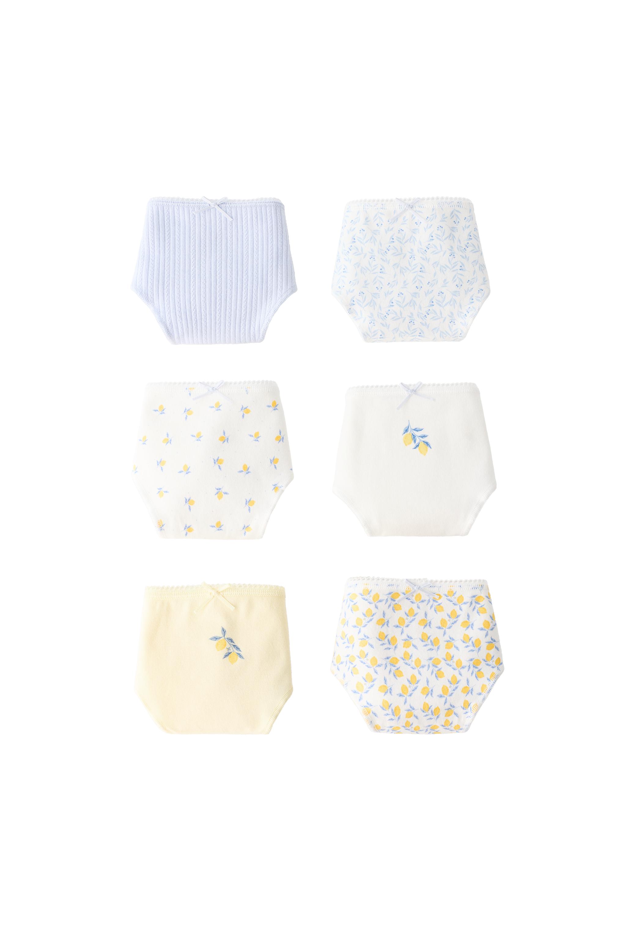 6-14 ЛЕТ/ НАБОР ИЗ ШЕСТИ ТРУСОВ С ЛИМОНАМИ — ZARA