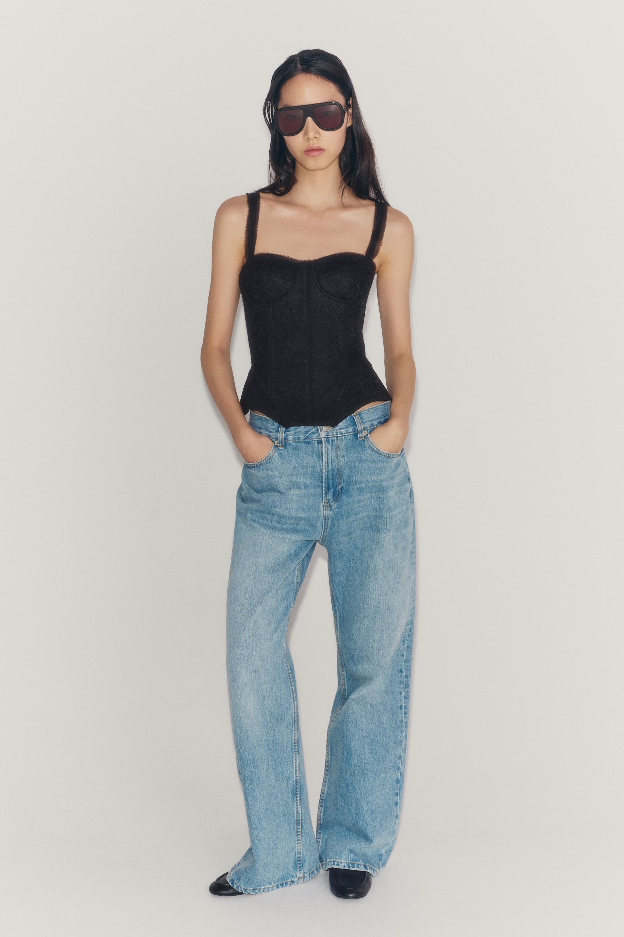 Корсет с кружевной отделкой ZW COLLECTION — ZARA