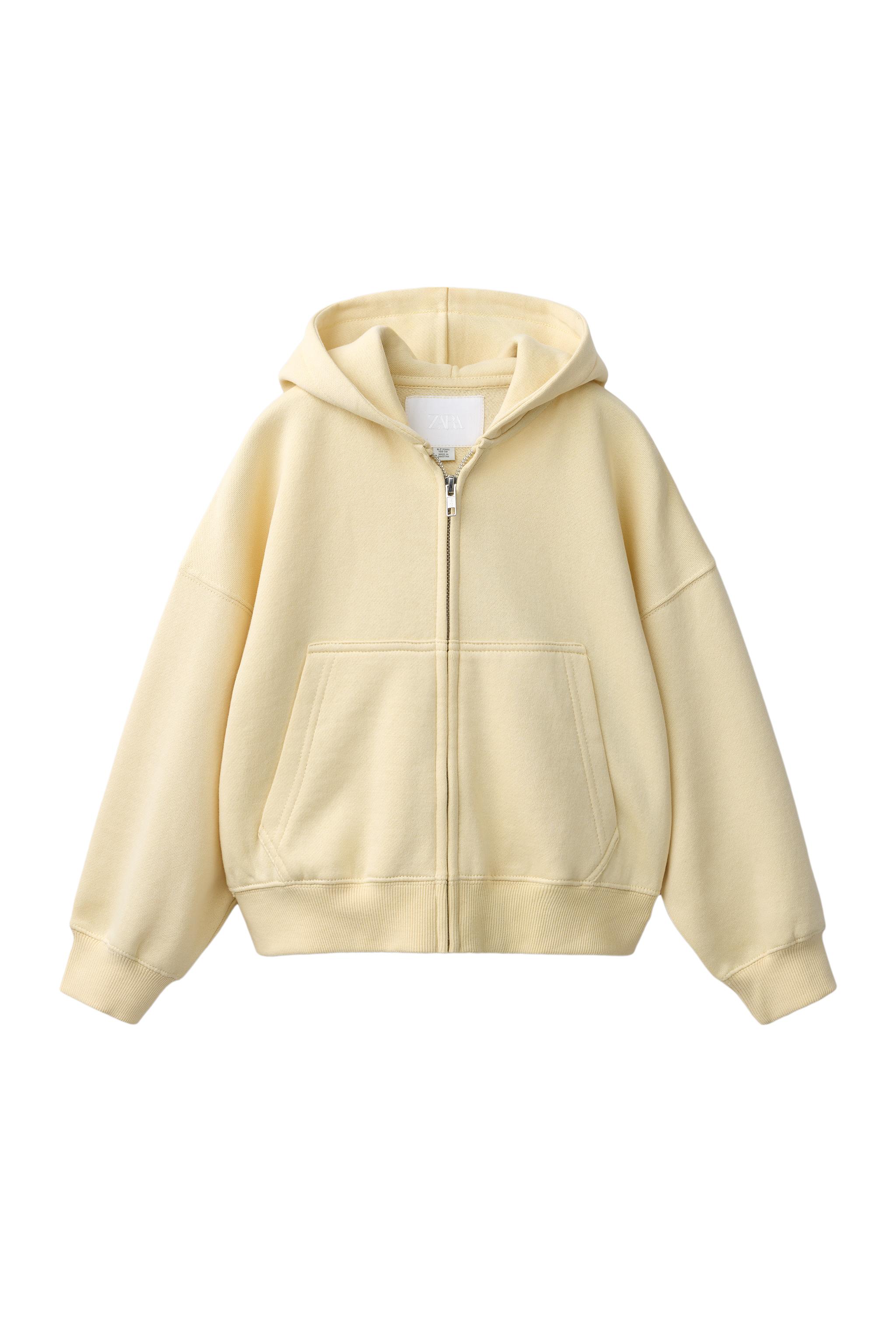 Худи из плюша на молнии — ZARA