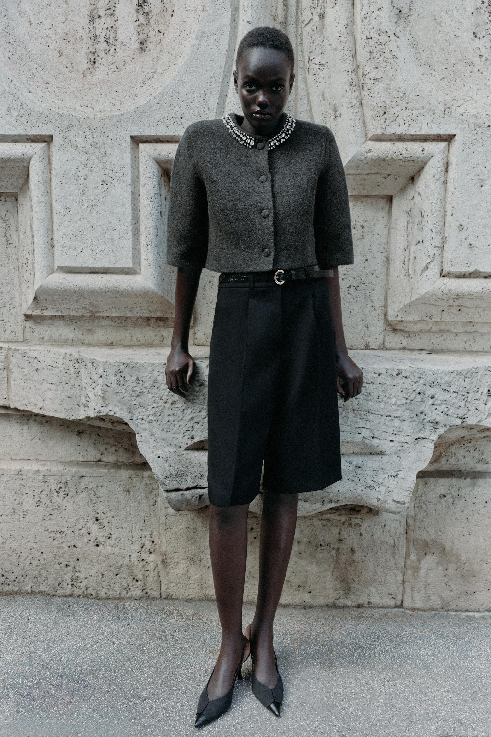 КАРДИГАН С БУСИНАМИ — ZARA