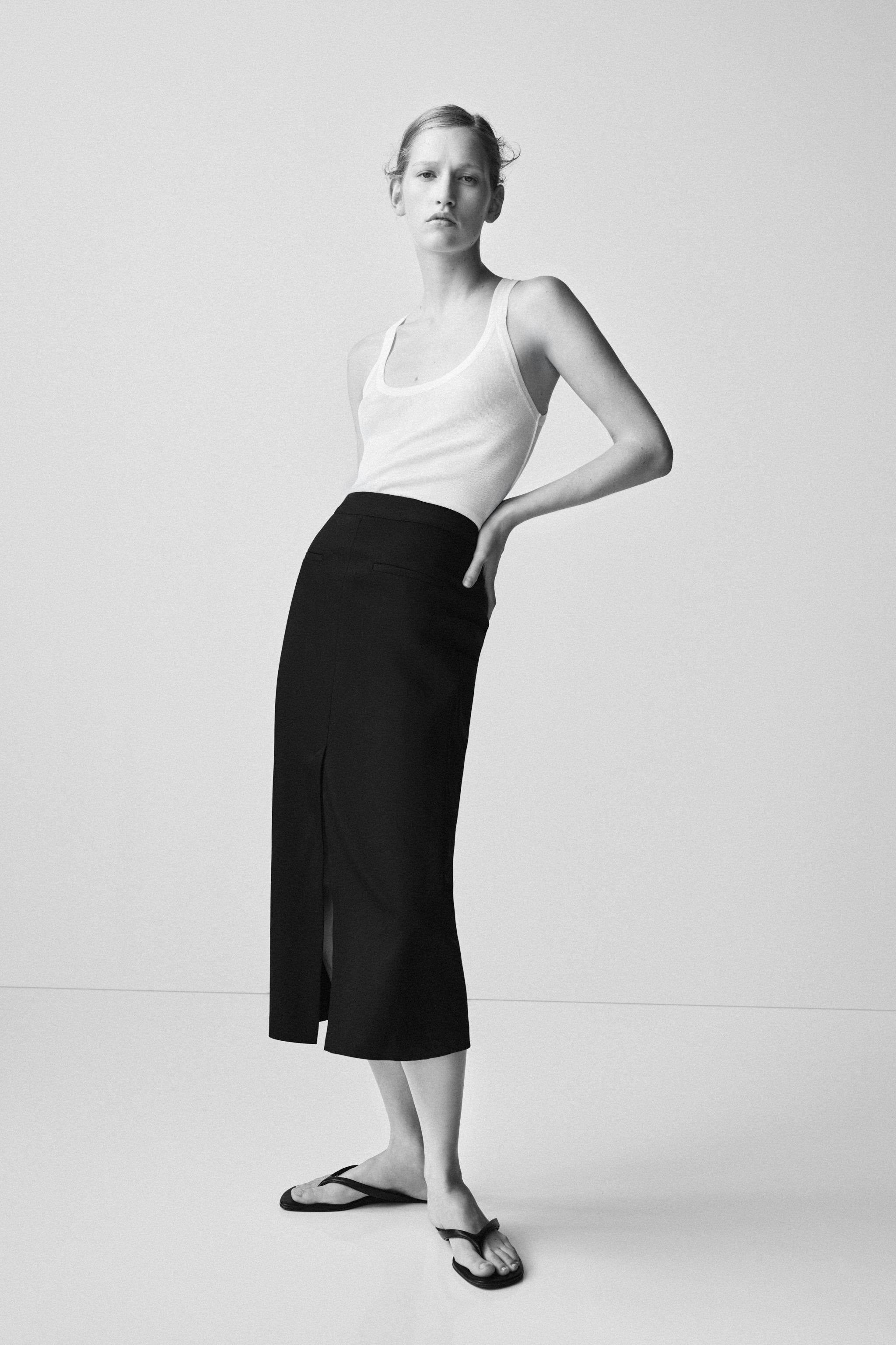 Топ FINE-KNIT, без рукавов — ZARA