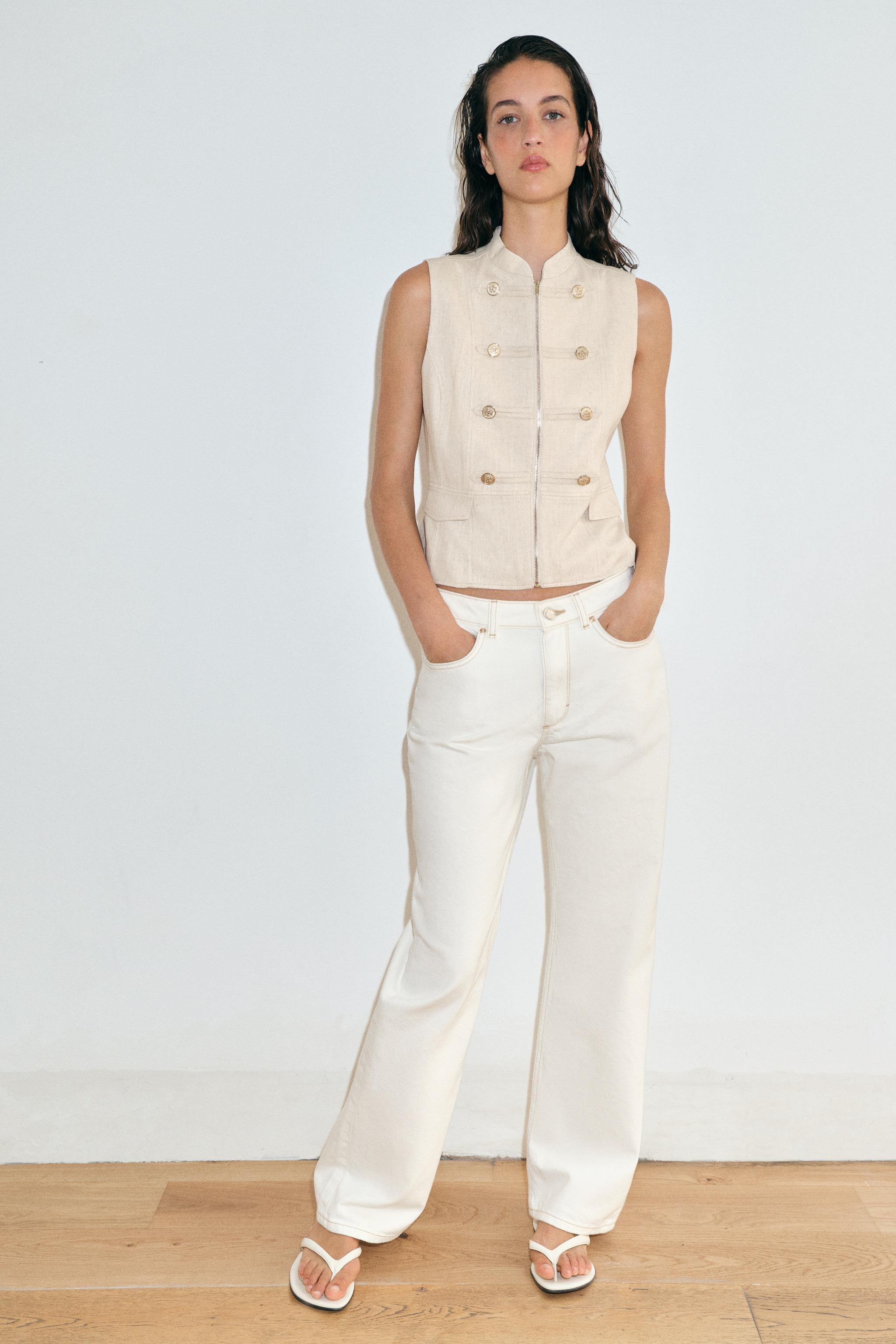 ЖИЛЕТ С ЗАСТЕЖКАМИ-ТОГГЛ — ZARA