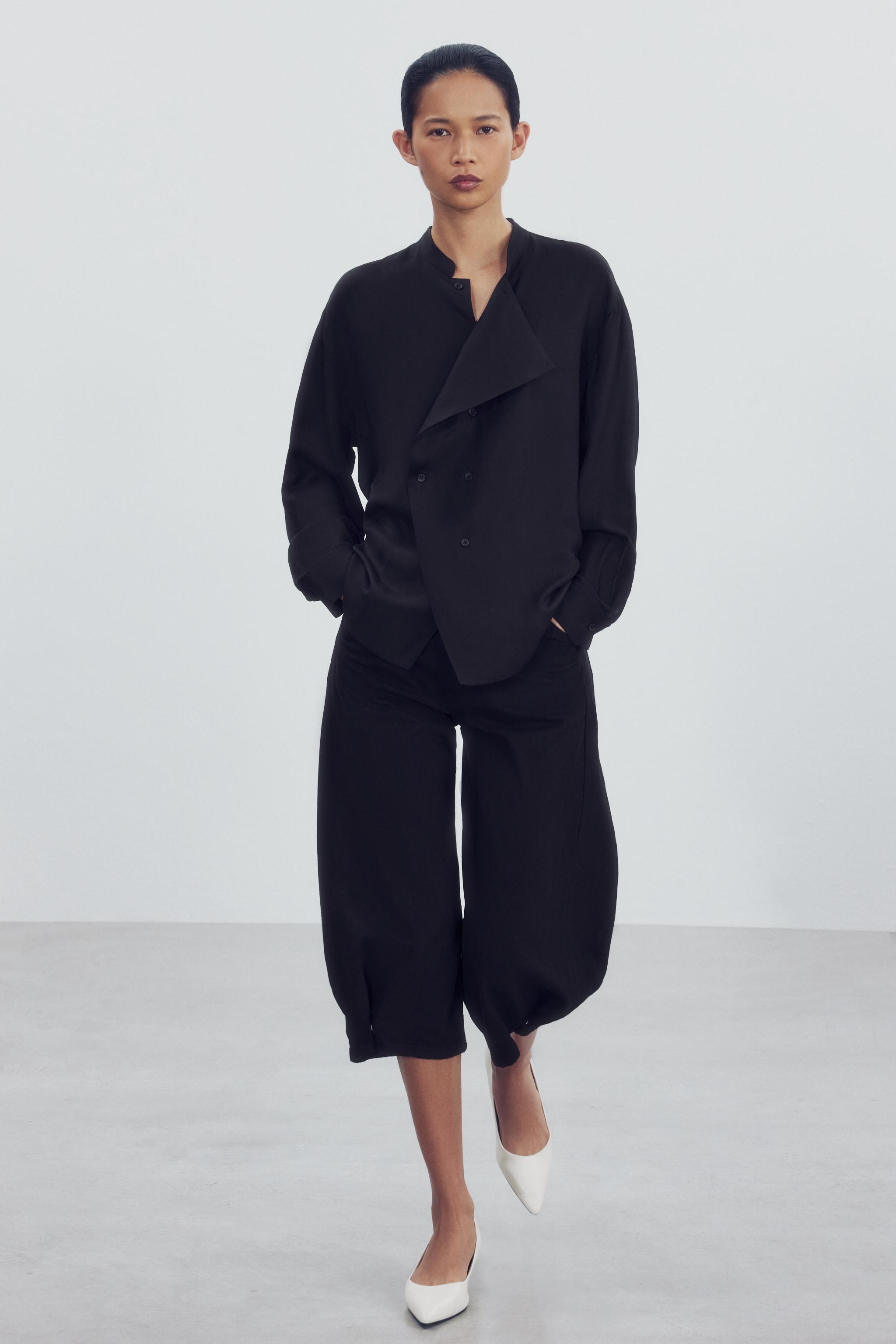 РУБАШКА НА ЗАПАХ — ZW COLLECTION — ZARA