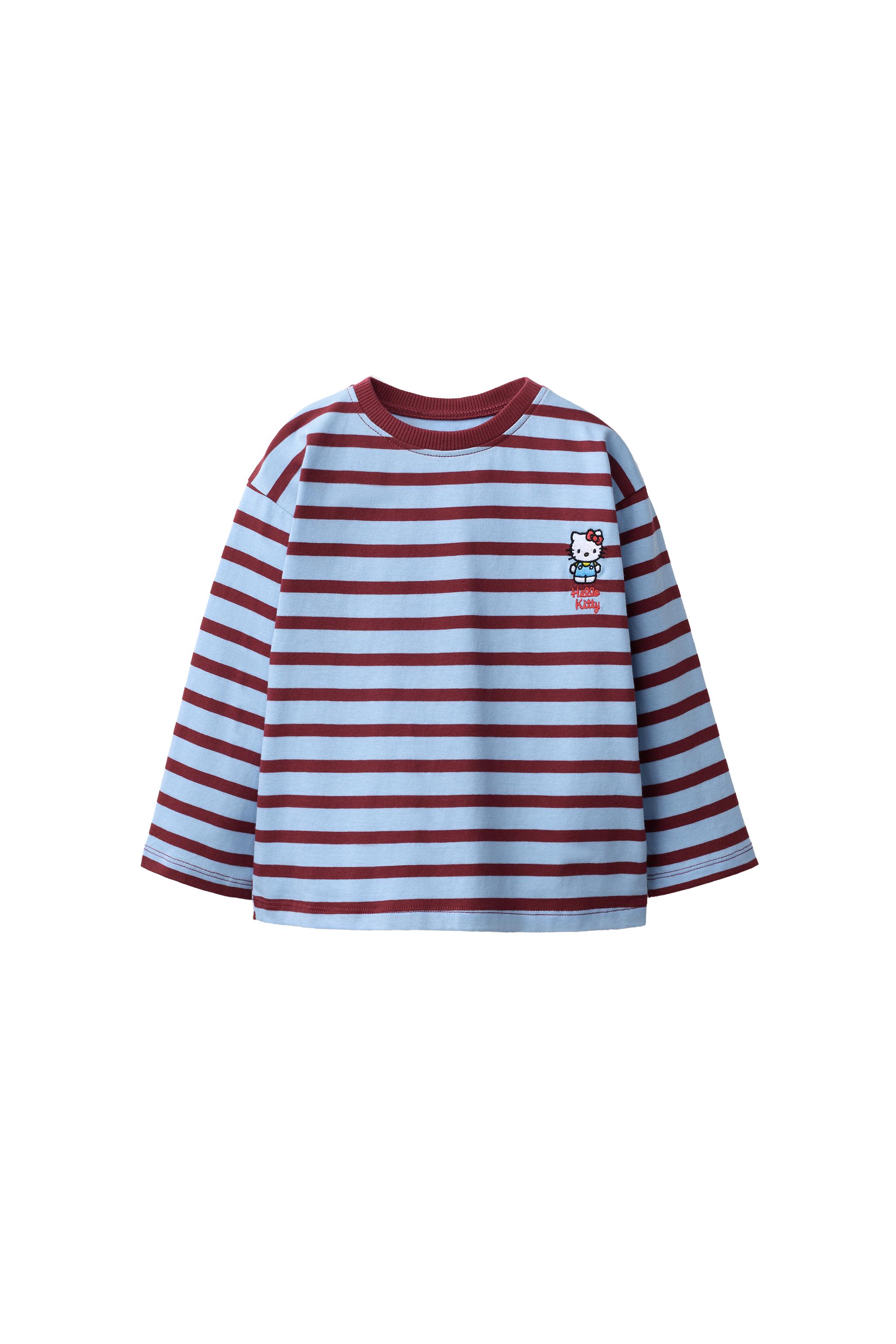 Футболка в полоску с вышивкой HELLO KITTY © SANRIO — ZARA