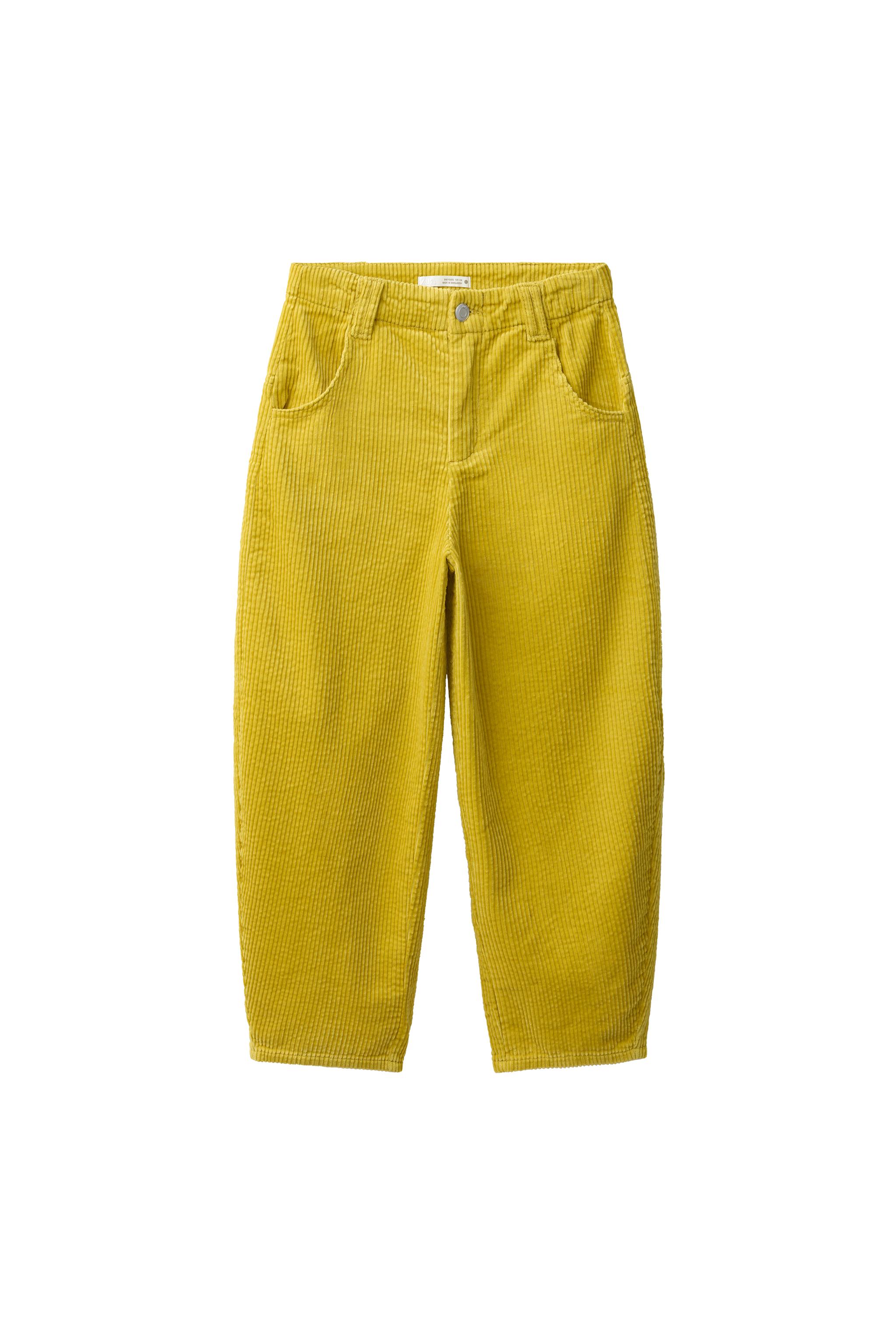 BARREL CORDUROY TROUSERS — ZARA