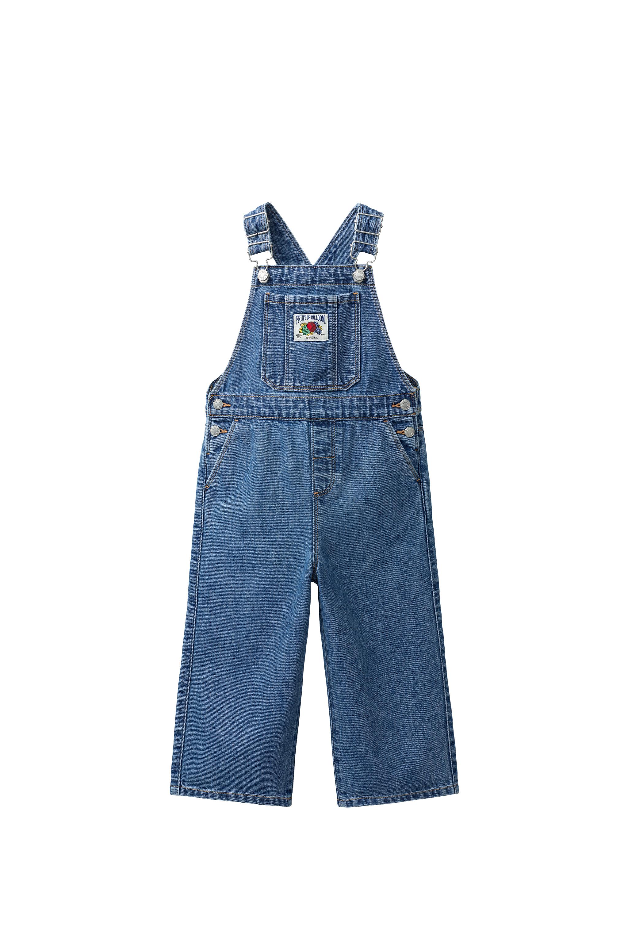 Комбинезон из денима с лейблом FRUIT OF THE LOOM™ — ZARA