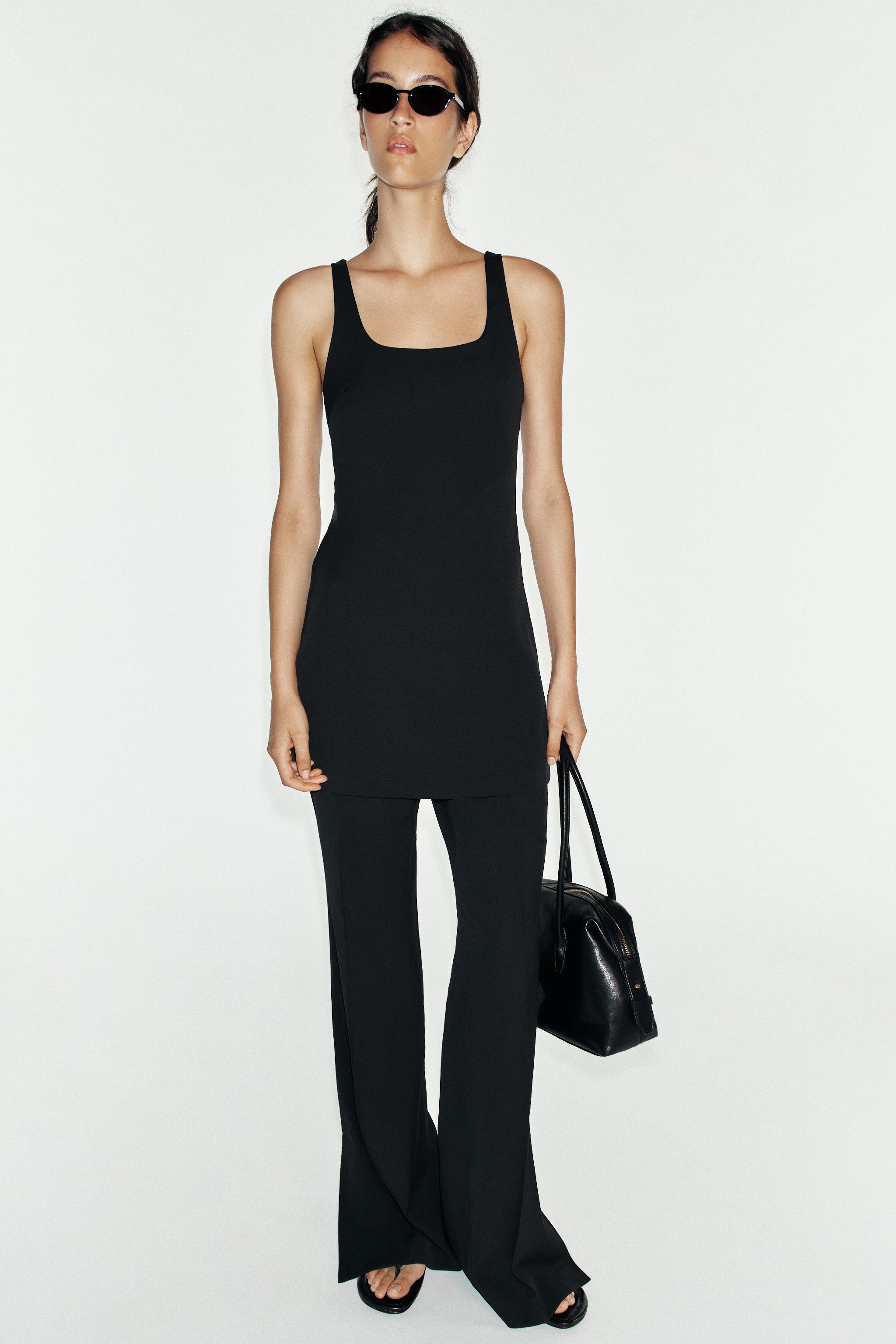 Платье с открытым вырезом на спине — ZARA