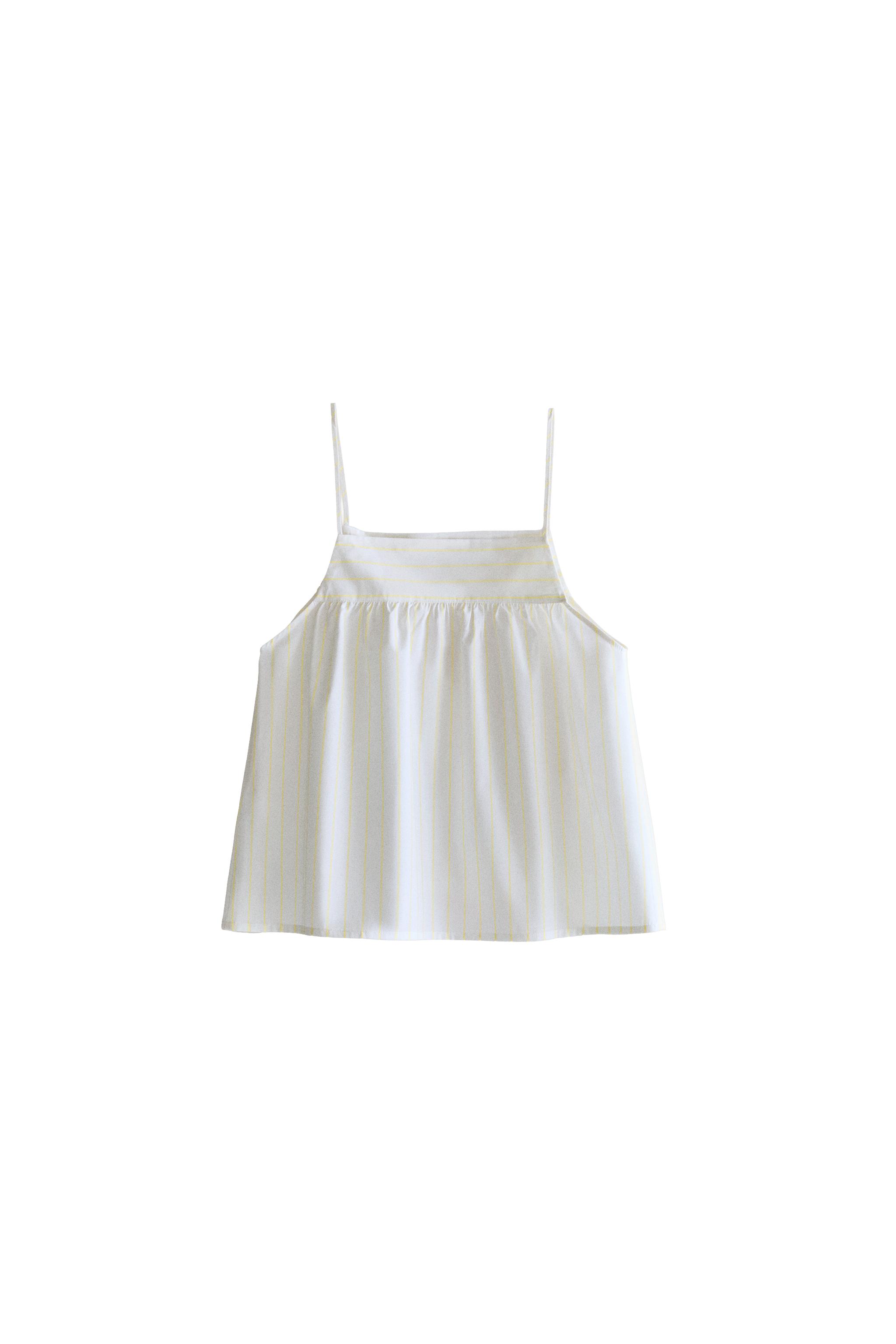 Топ в полоску с тонкими бретелями — ZARA