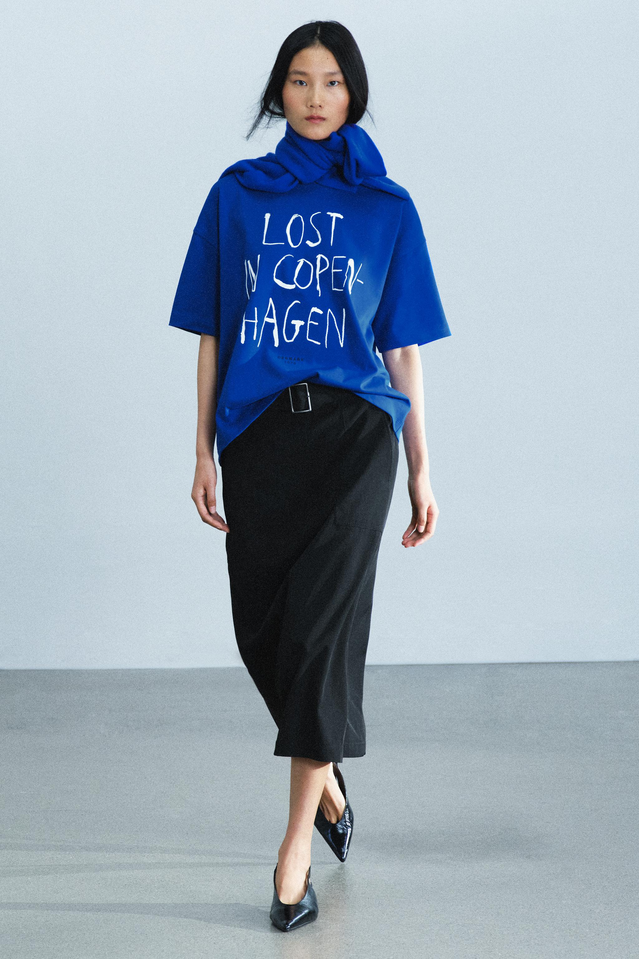 Футболка со слоганом Copenhagen — ZARA