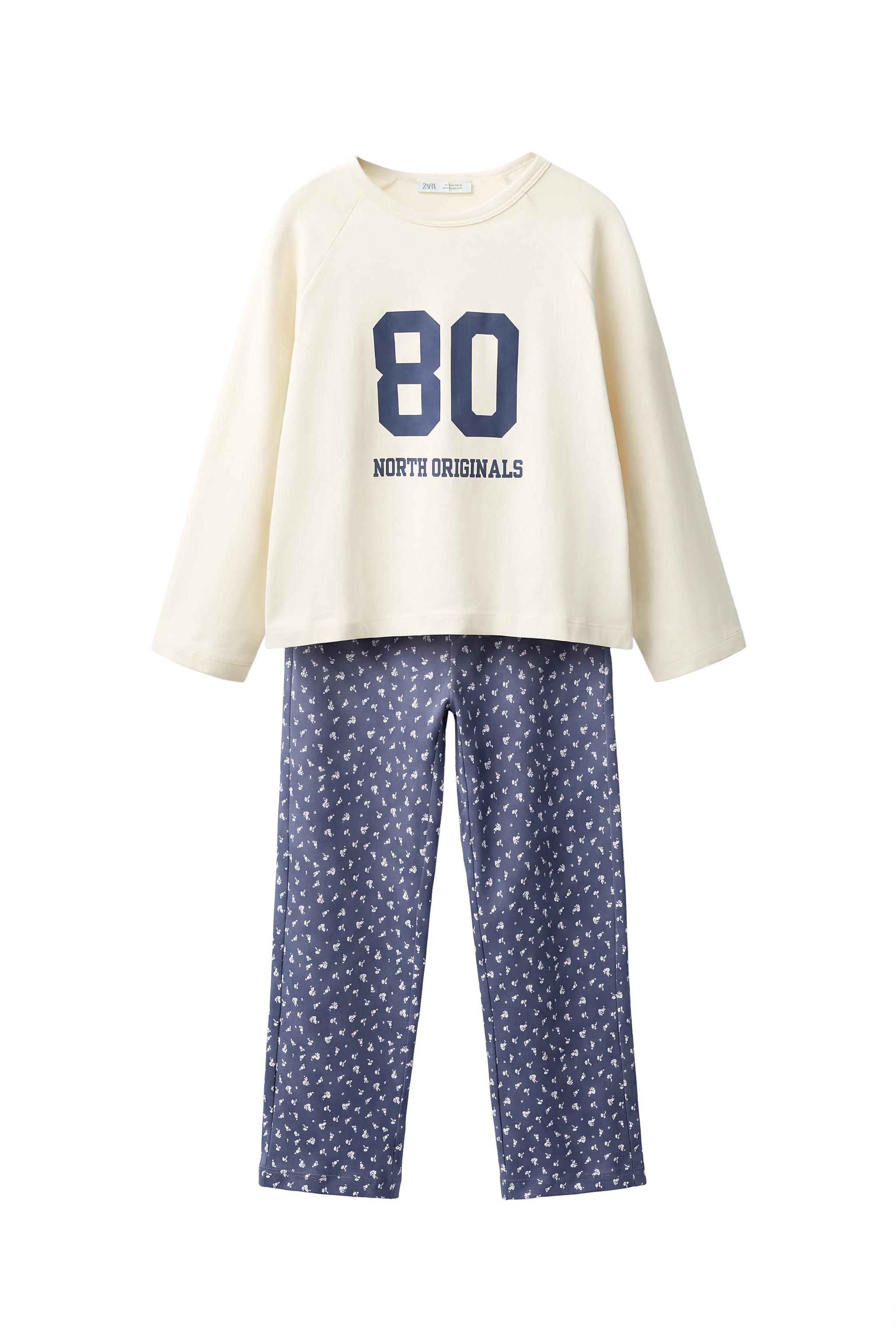 Пижама с цветочным принтом для девочек 6-14 лет — ZARA