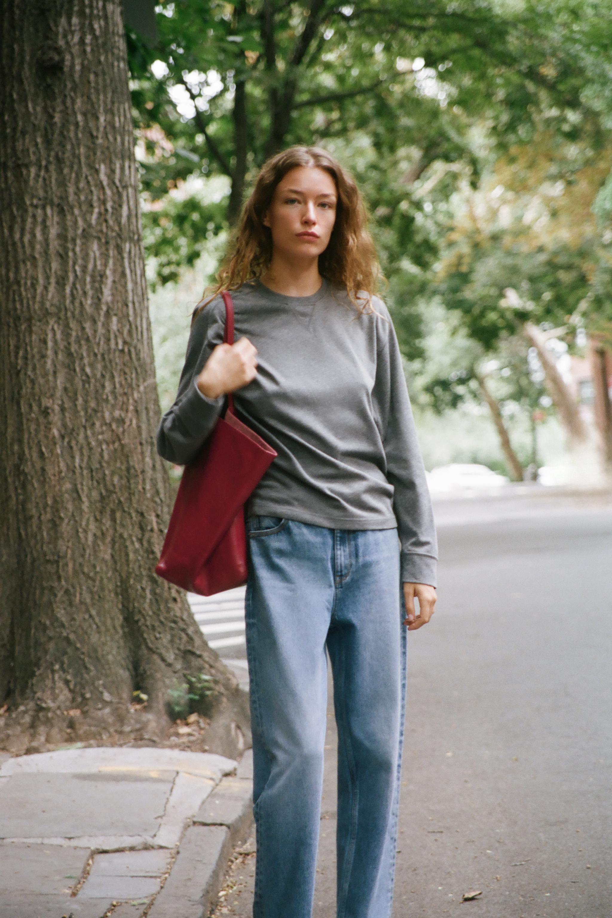 Свитшот с круглым вырезом — ZARA