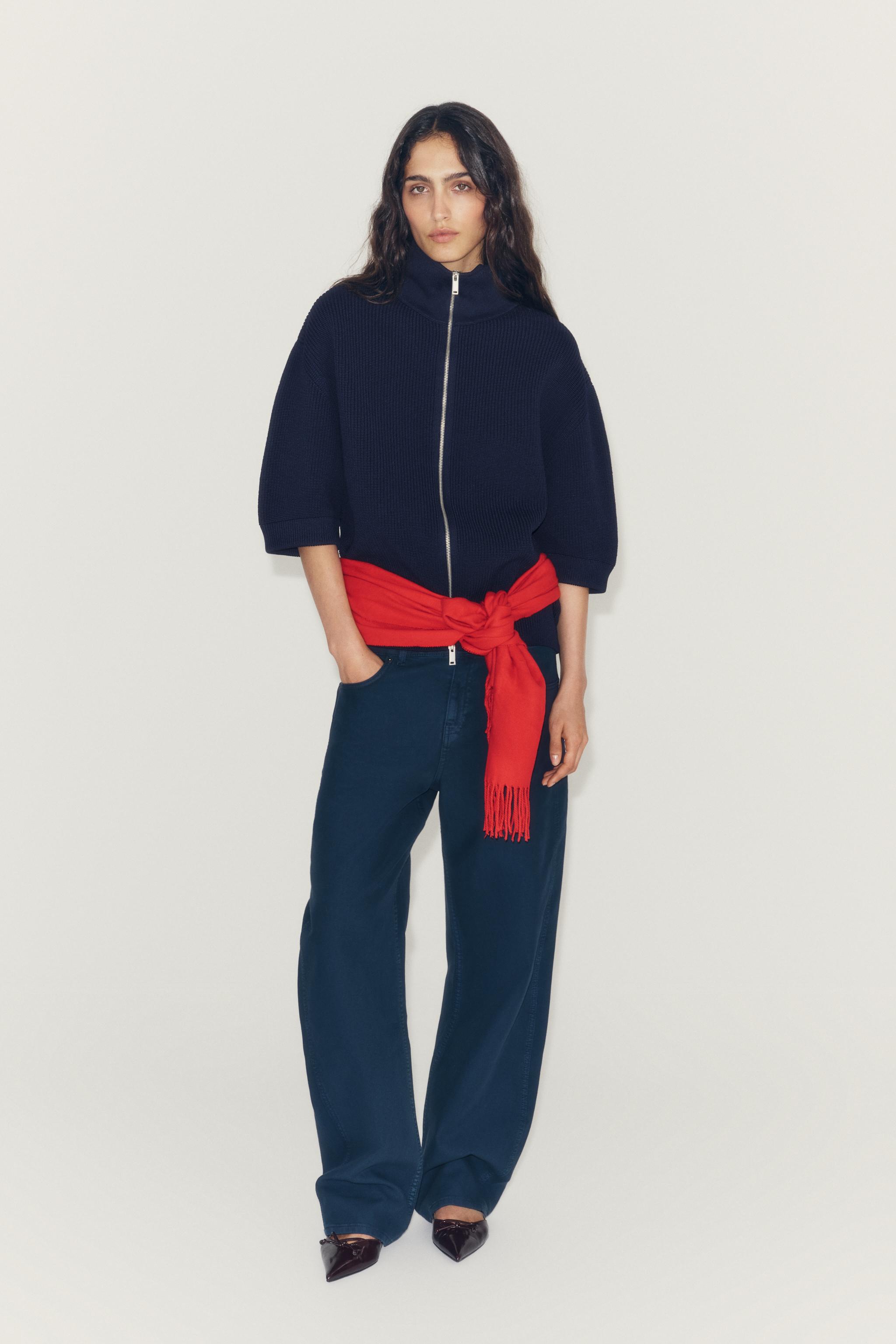 КАРДИГАН НА МОЛНИИ — ZARA