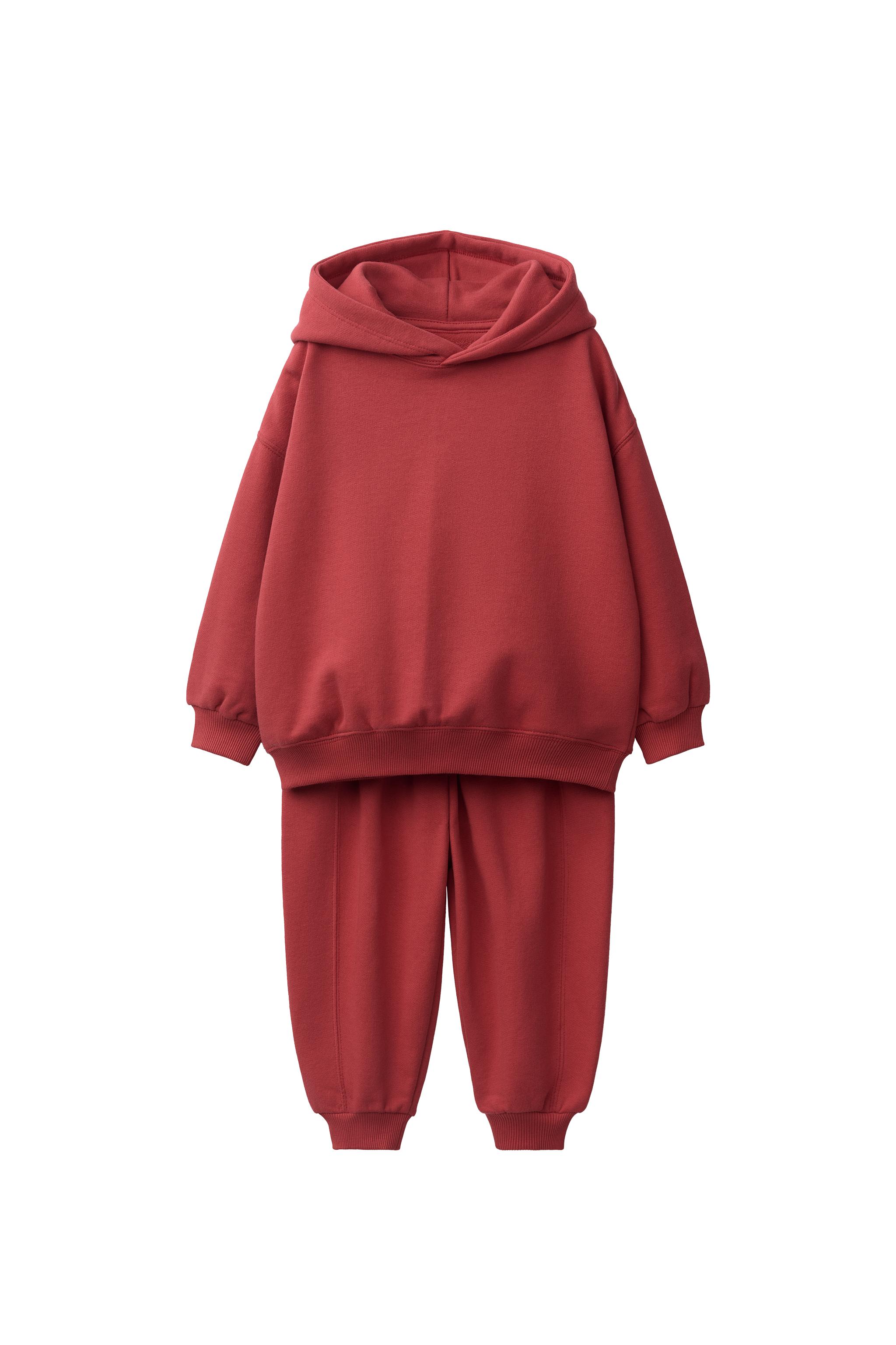 КОМПЛЕКТ ИЗ ГЛАДКОЙ ТОЛСТОВКИ И БРЮК-ДЖОГГЕРОВ — ZARA