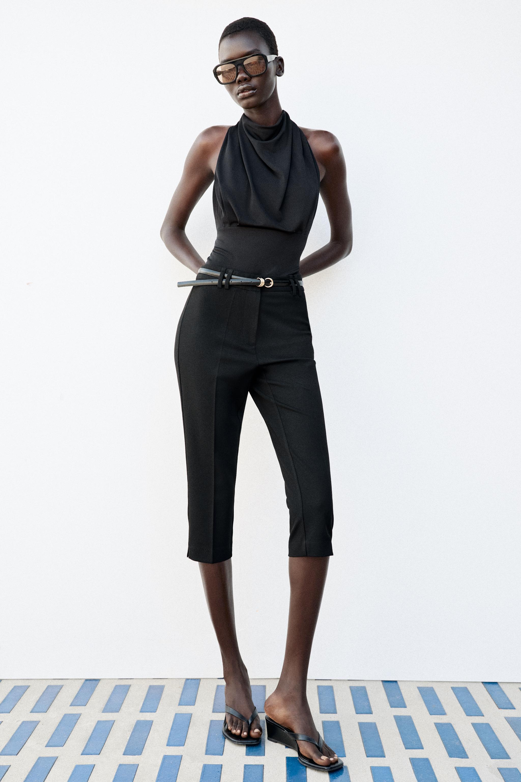 Топ с драпировкой струящегося кроя — ZARA