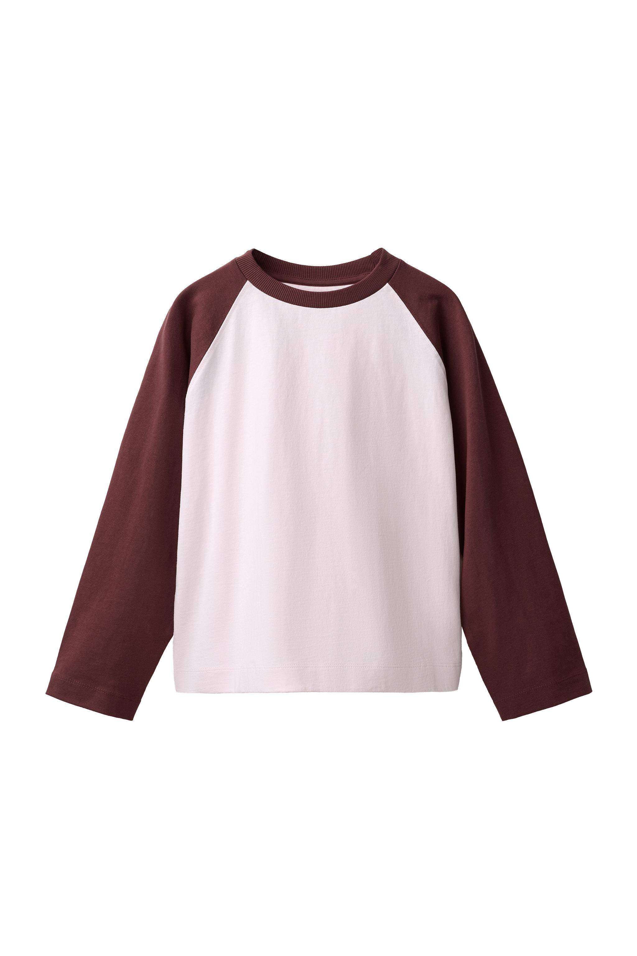 Футболка с длинным рукавом реглан — ZARA