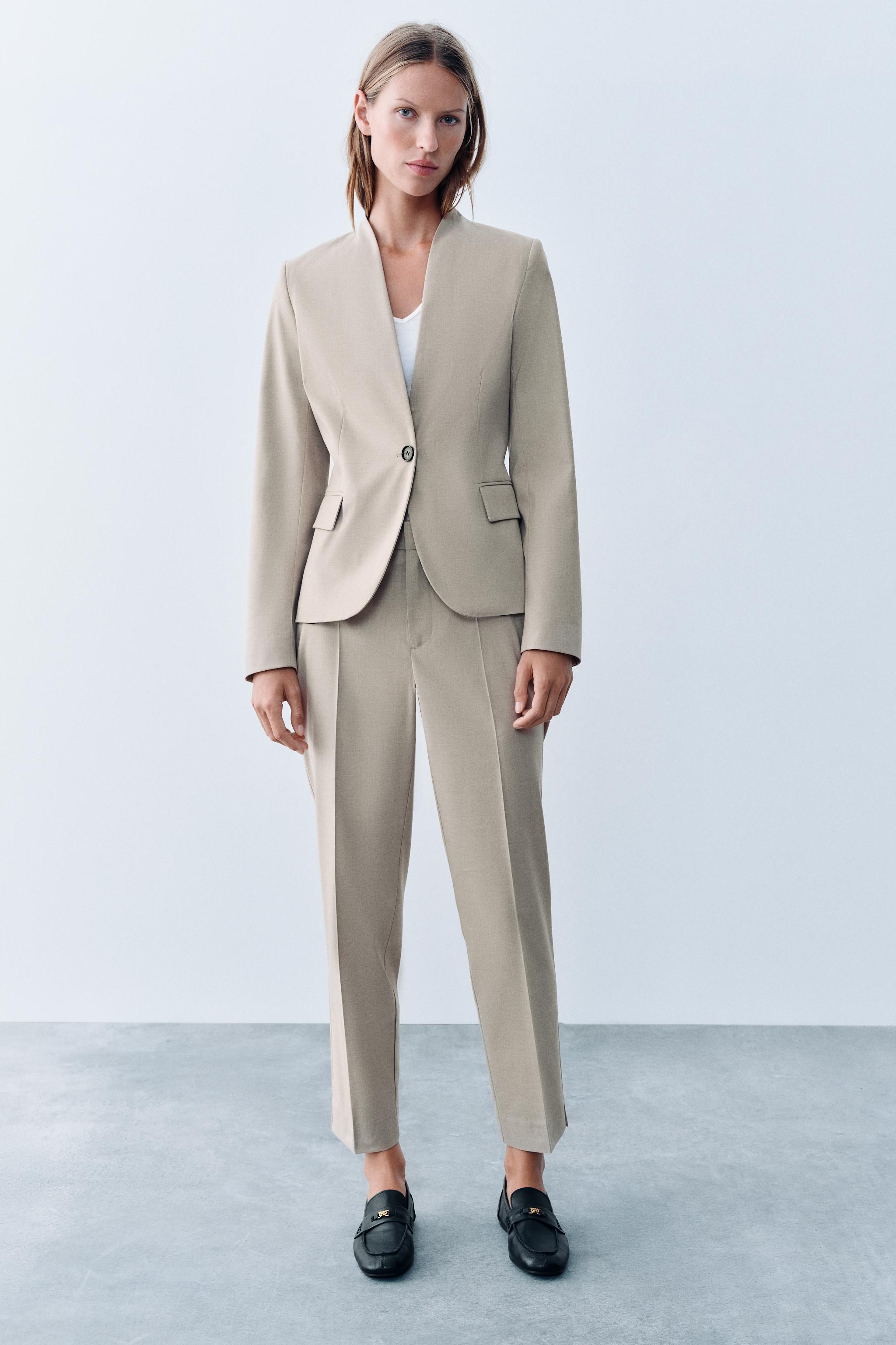Блейзер с плечевыми накладками — ZARA