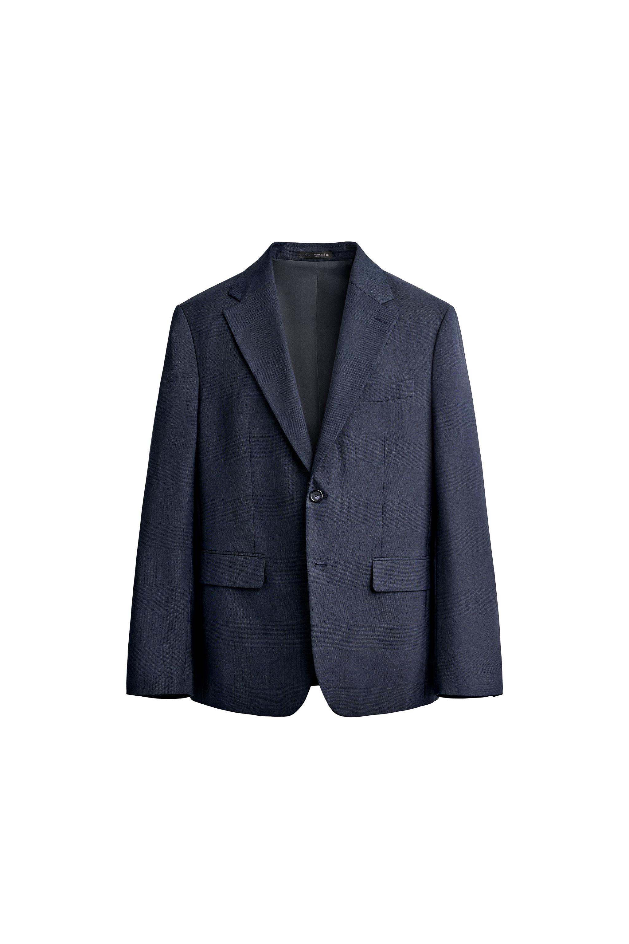Костюмный блейзер классического кроя в клетку — ZARA