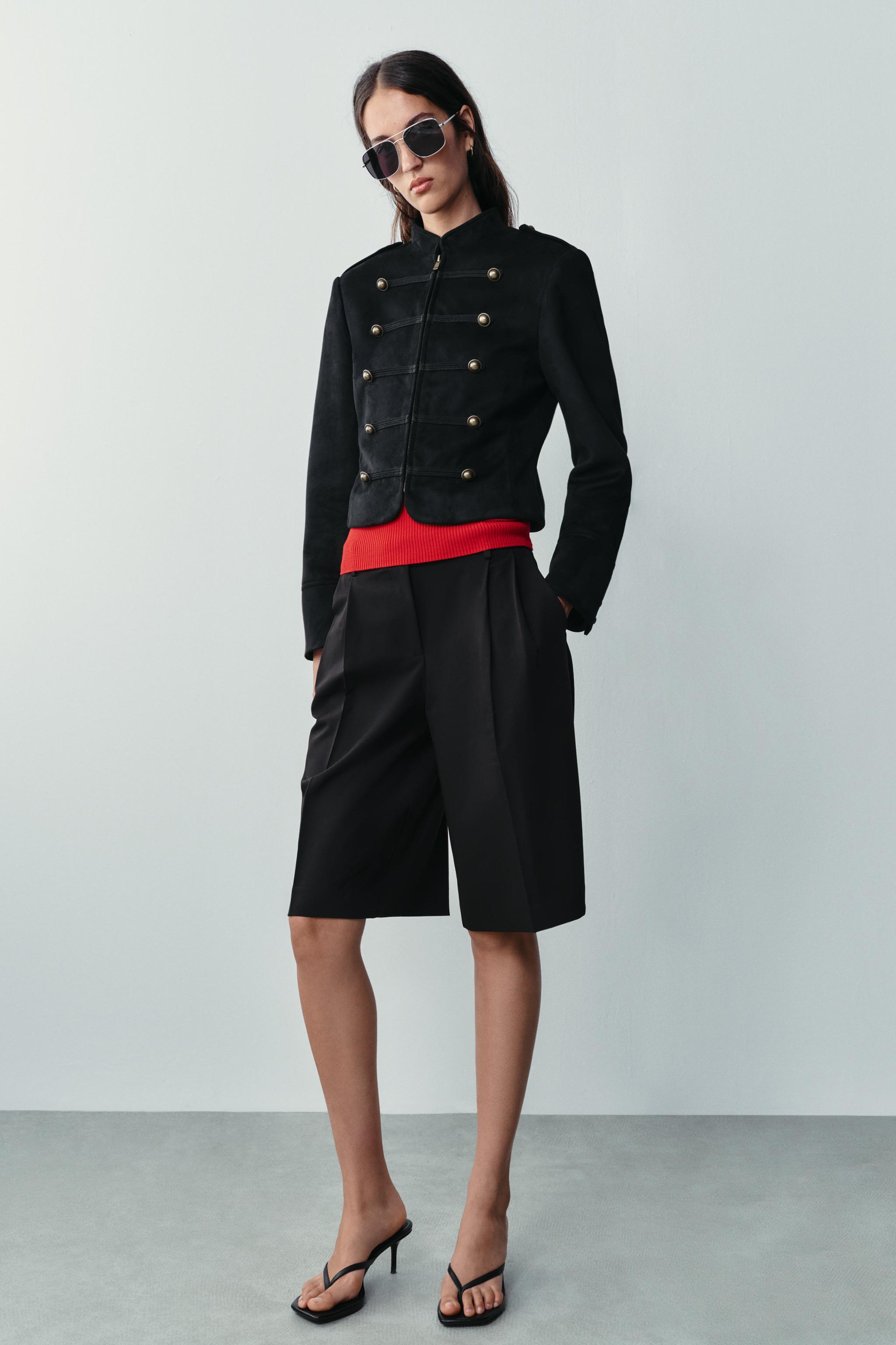КУРТКА ИЗ ИСКУССТВЕННОЙ ЗАМШИ — ZARA