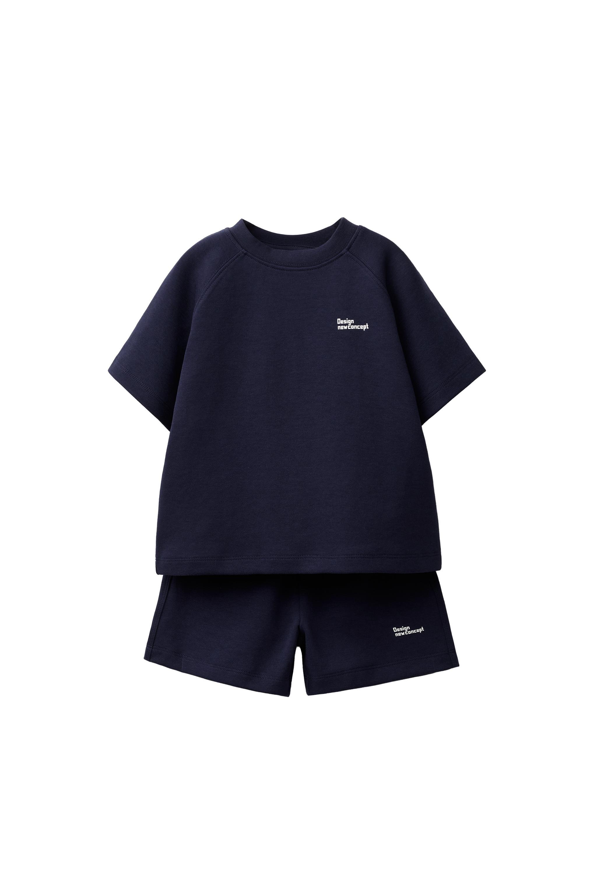 Комплект из интерлока: футболка и бермуды — ZARA