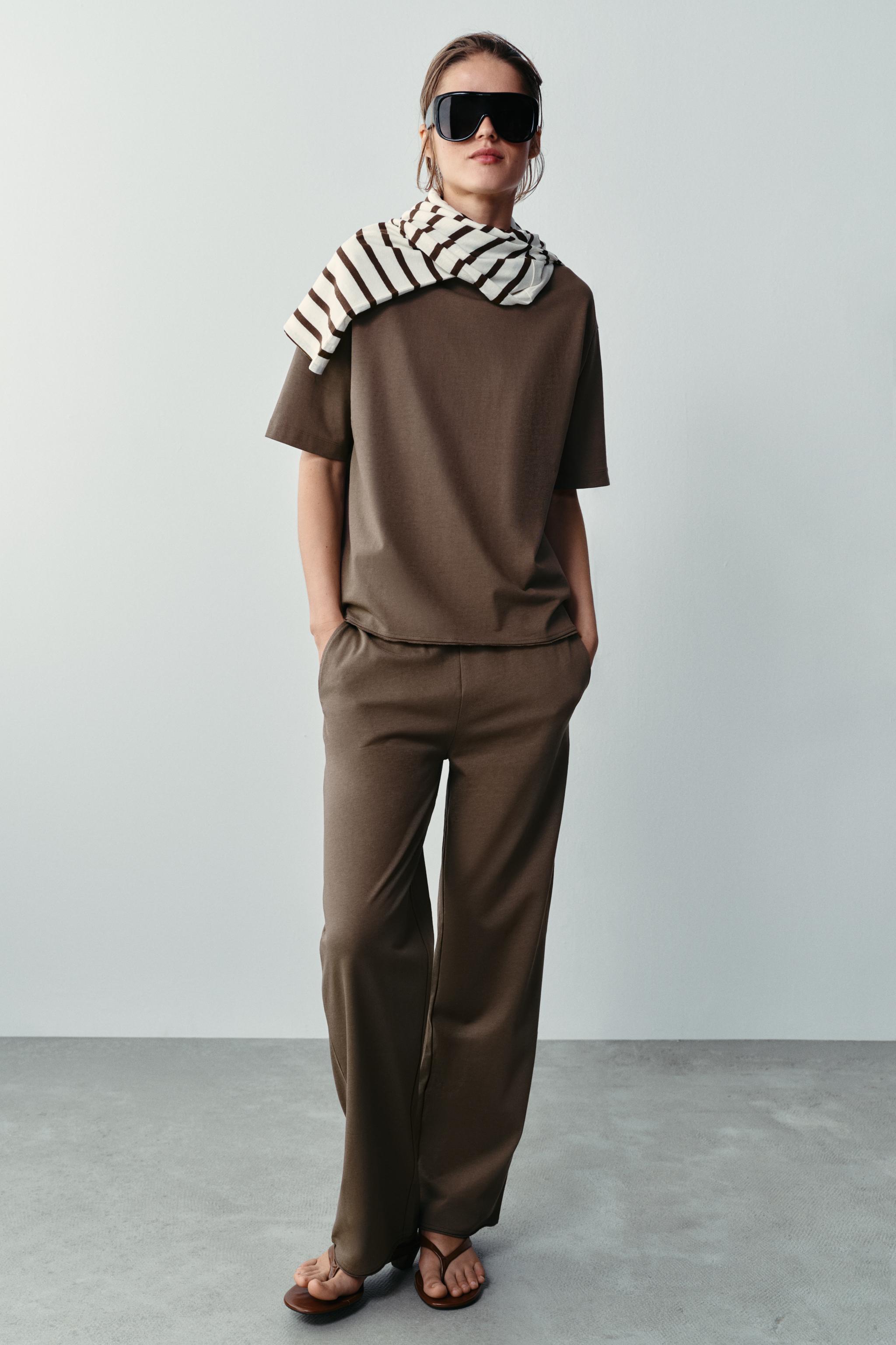 Футболка с круглым вырезом — ZARA