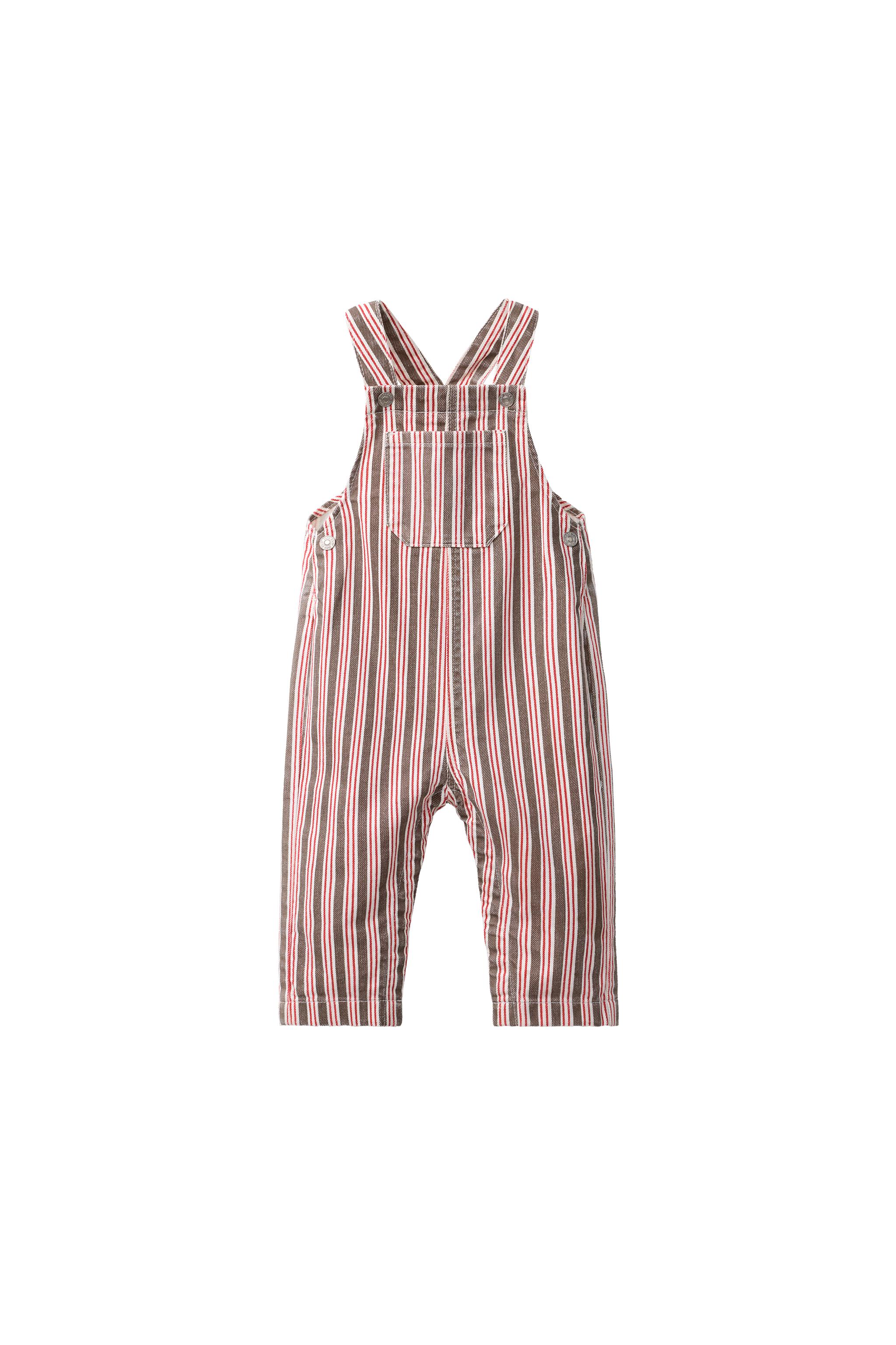 Комбинезон в полоску из твила — ZARA