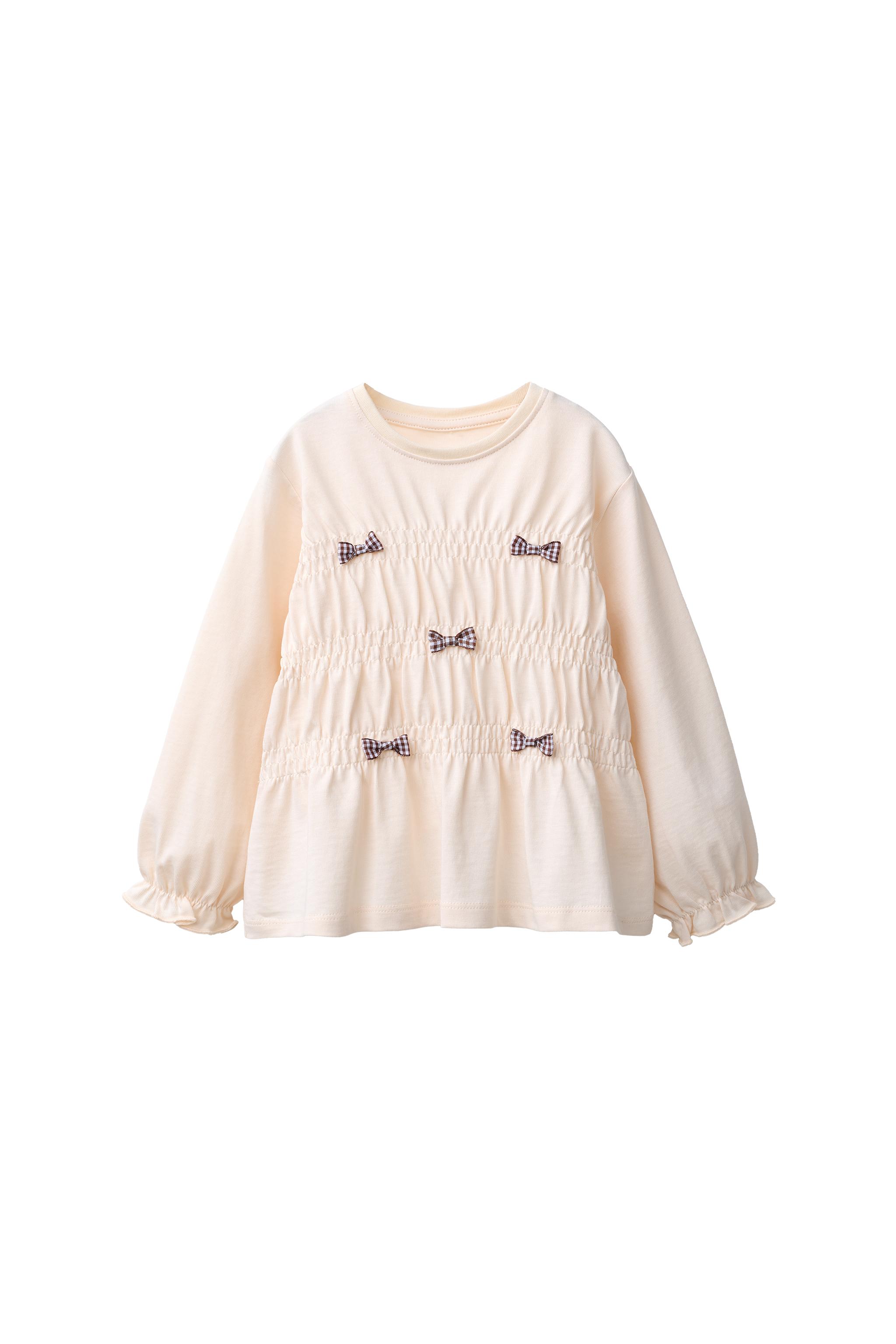 ТОП СО СБОРКАМИ И БАНТАМИ — ZARA
