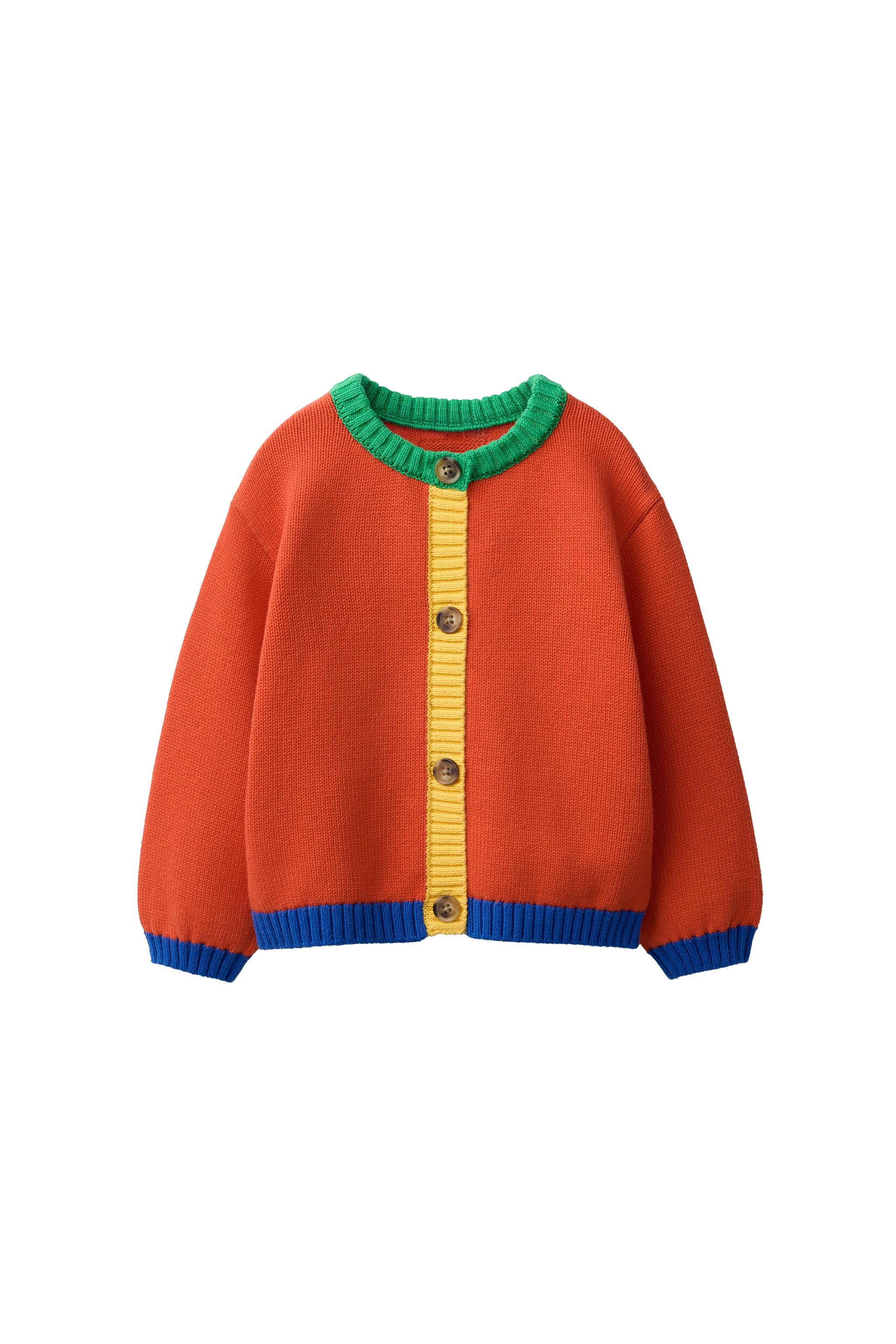 Кардиган из трикотажа с контрастными деталями FRUIT OF THE LOOM x ZARA — ZARA