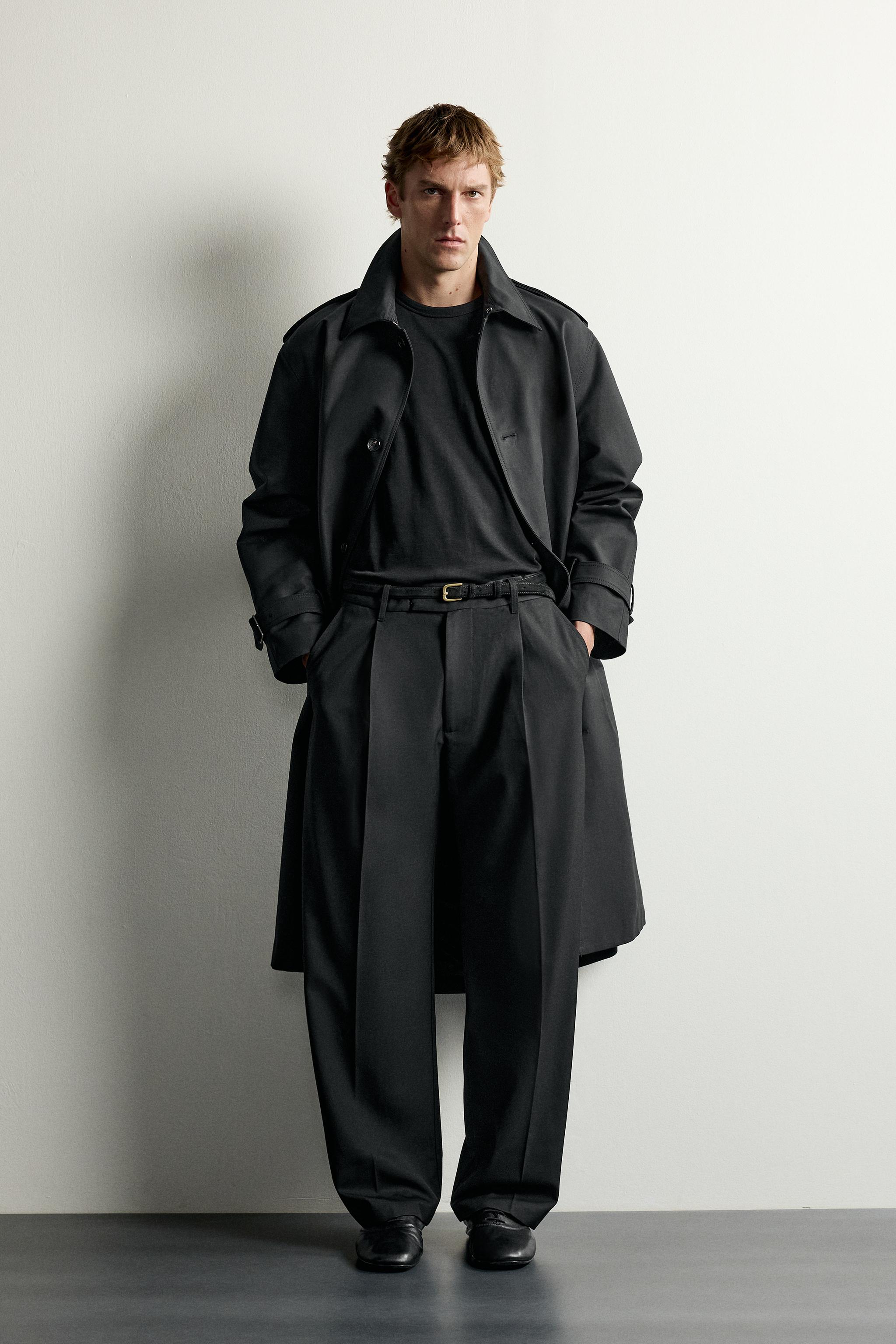 БРЮКИ RELAXED FIT СО СКЛАДКАМИ — ZARA