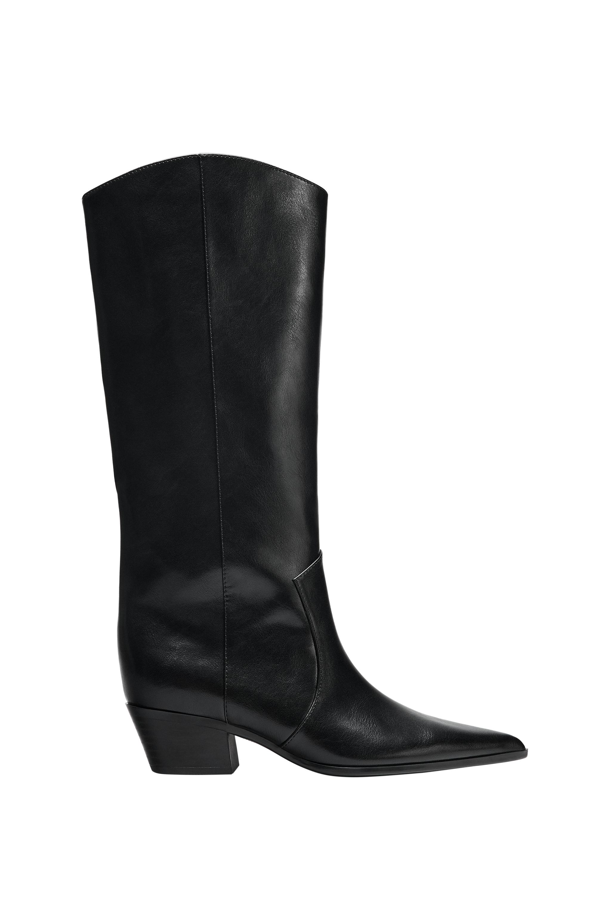 COWBOY-HEEL BOOTS — ZARA
