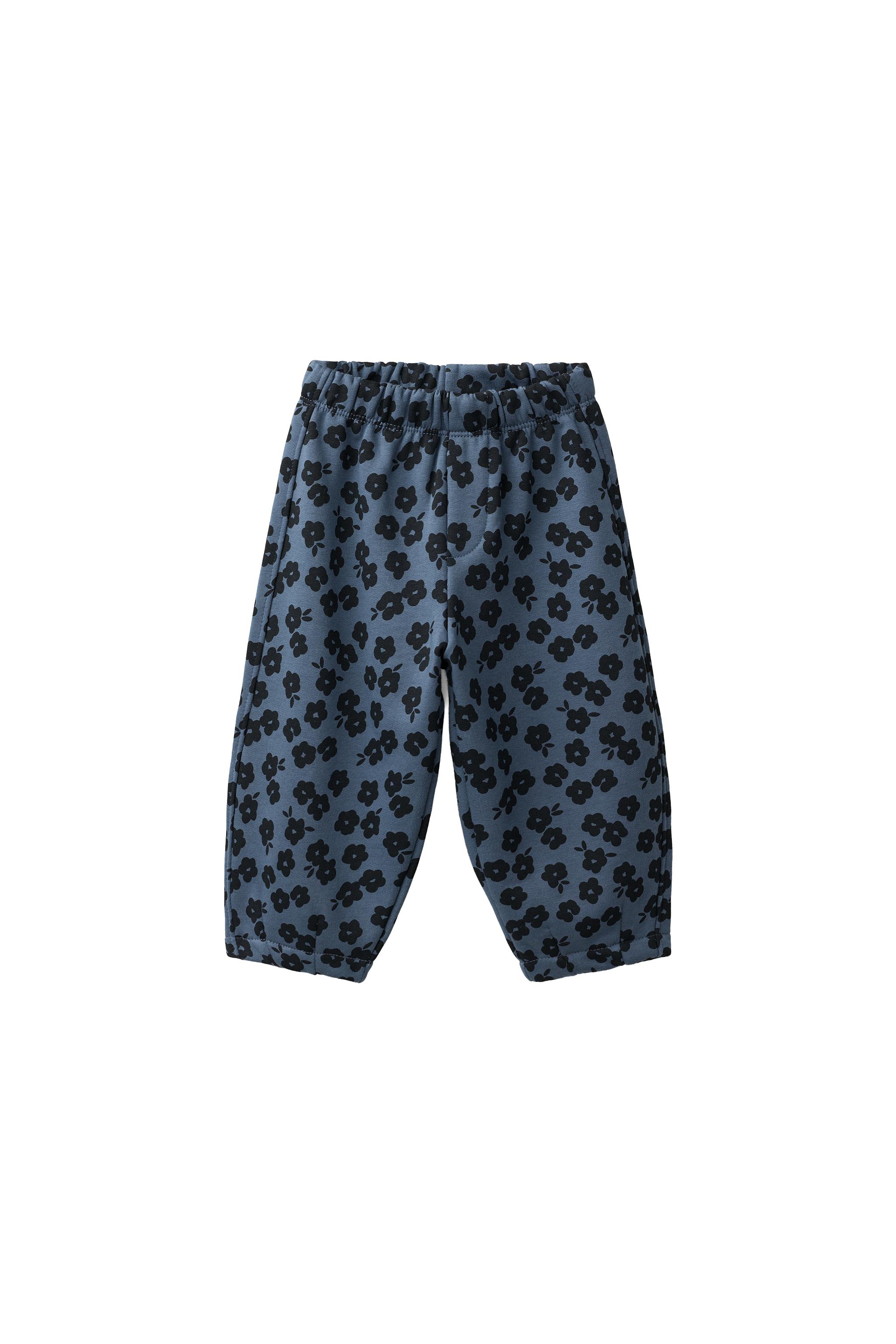 BALLOON PLUSH TROUSERS WITH FLORAL PRINT — ZARA