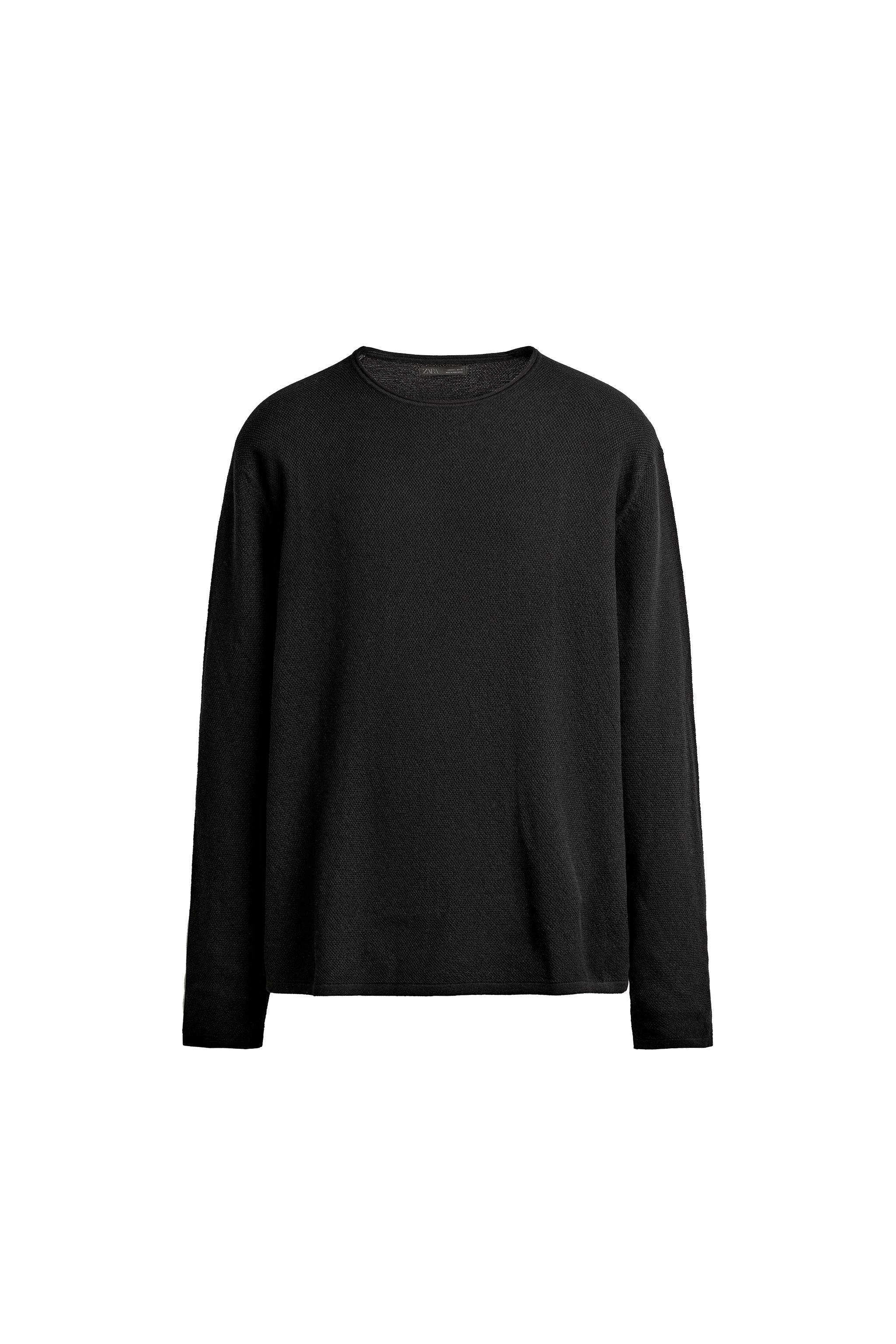 Фактурный джемпер свободного кроя с эффектом стирки — ZARA