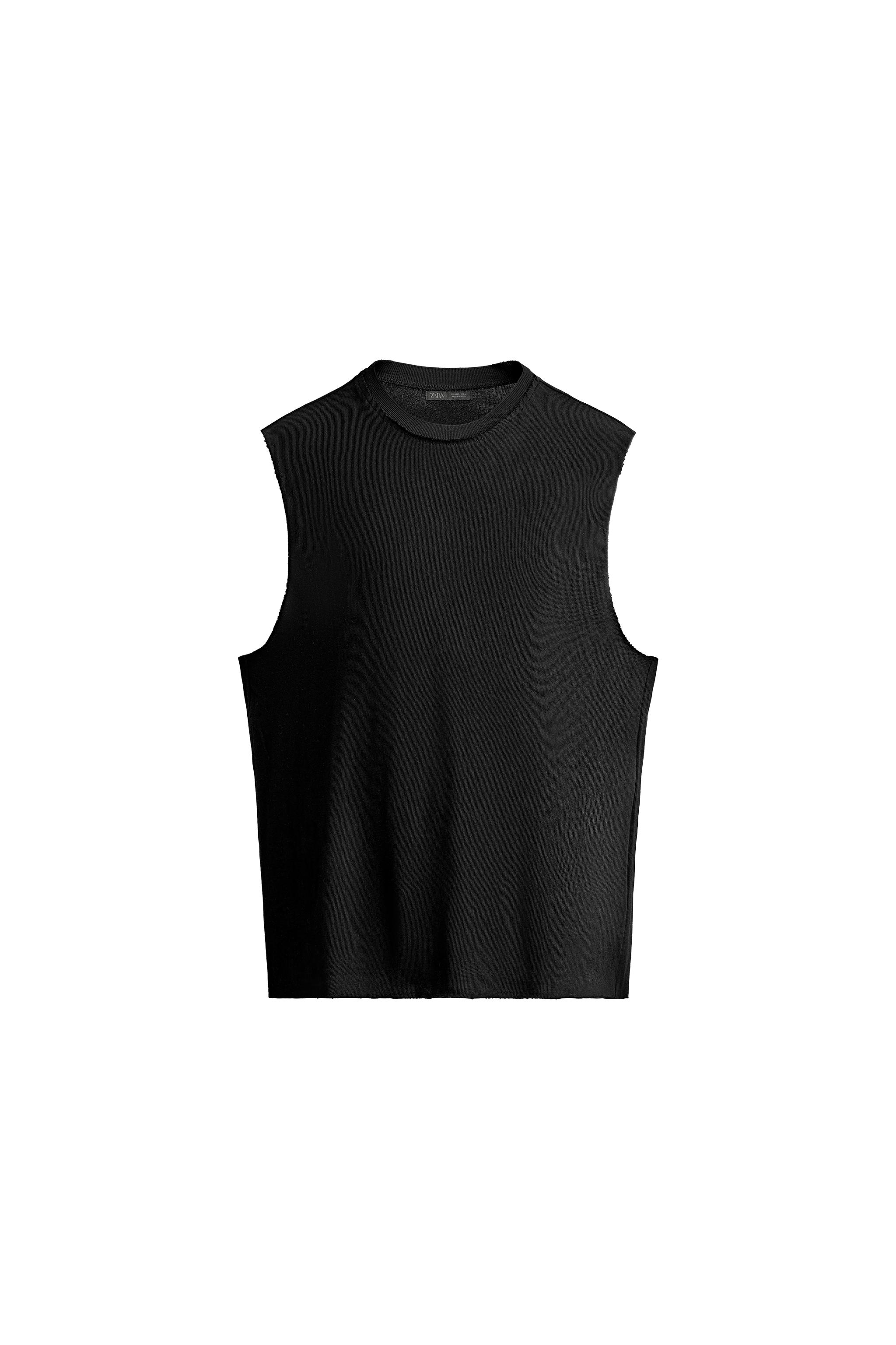 Майка из хлопкового трикотажа — ZARA